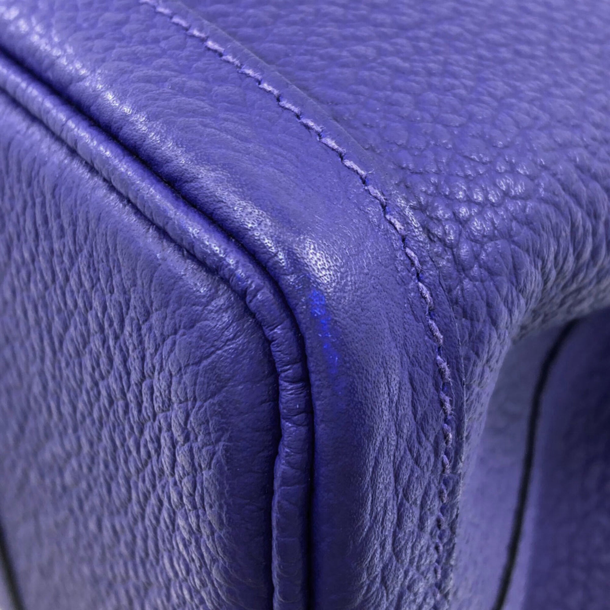 Hermes Blue Vache Leather Handbag (Pre-Owned)