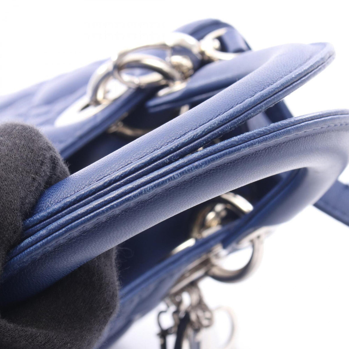 Christian Dior Blue Leather Handbag (Pre-Owned)