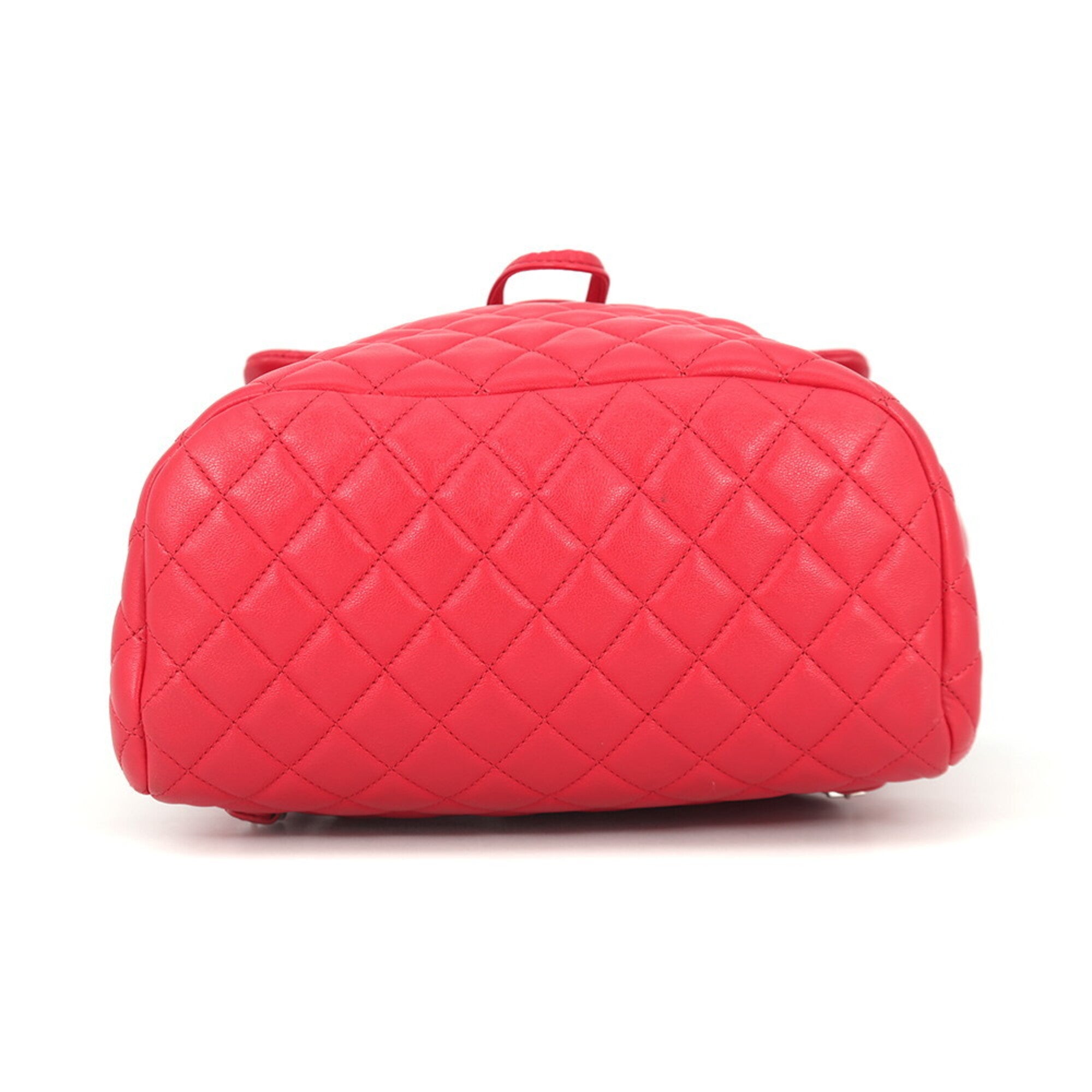 Chanel Red Color Backpack Handbag (Pre-Owned)