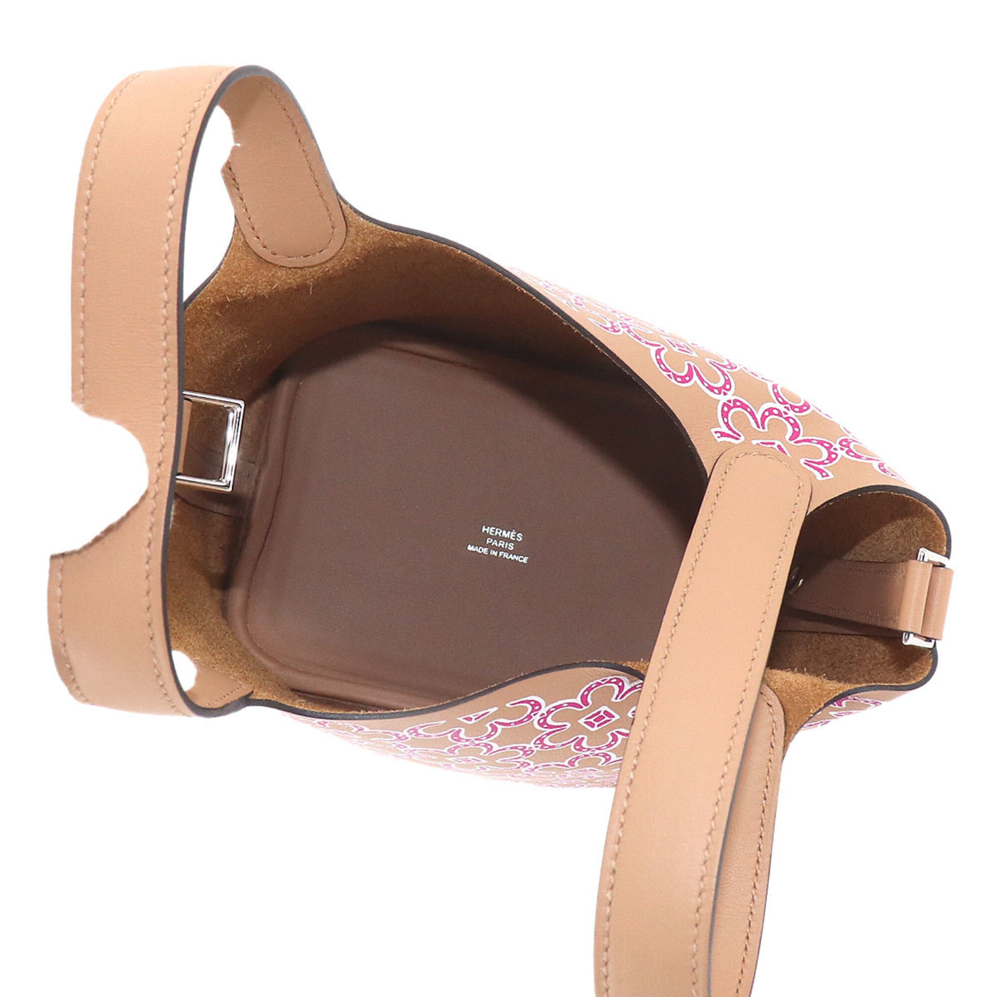 Hermes Beige Pink White Swift Leather Handbag (Pre-Owned)