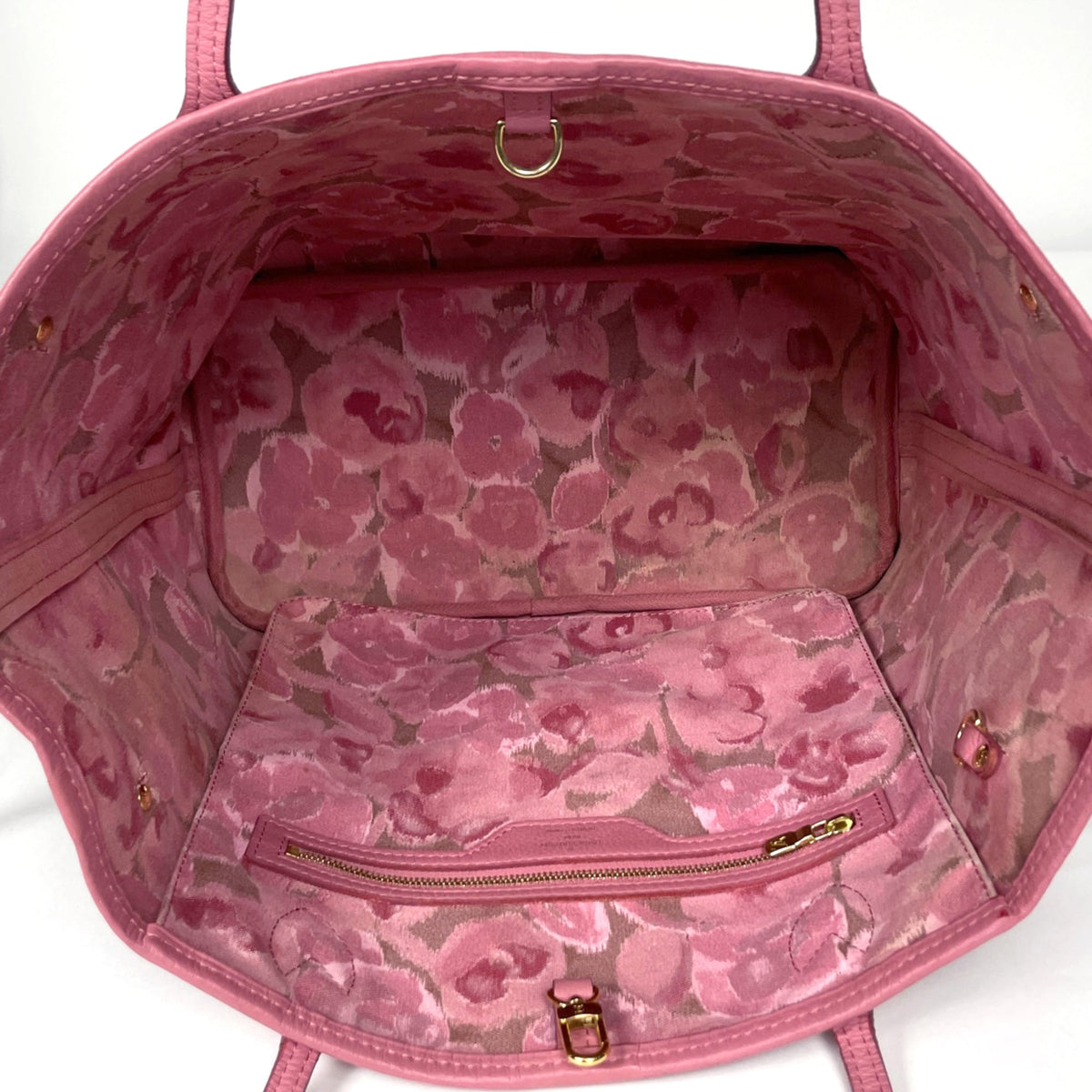 Louis Vuitton Brown Rose Velours Monogram Tote Bag (Pre-Owned)