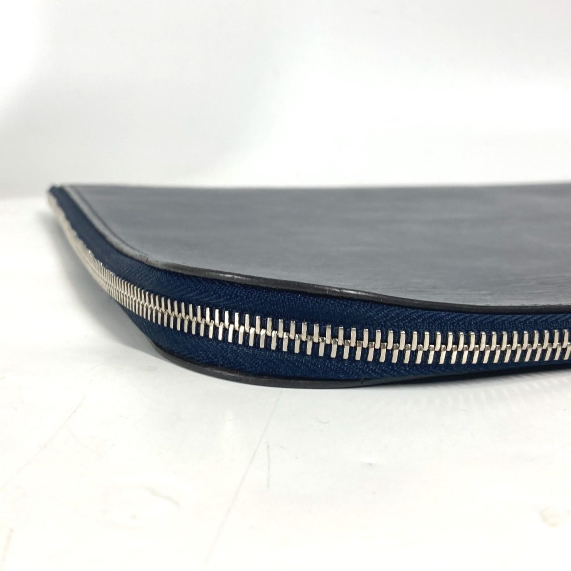 Louis Vuitton Blue Navy Blue Epi Leather Clutch Bag Pochette Pouch (Pre-Owned)