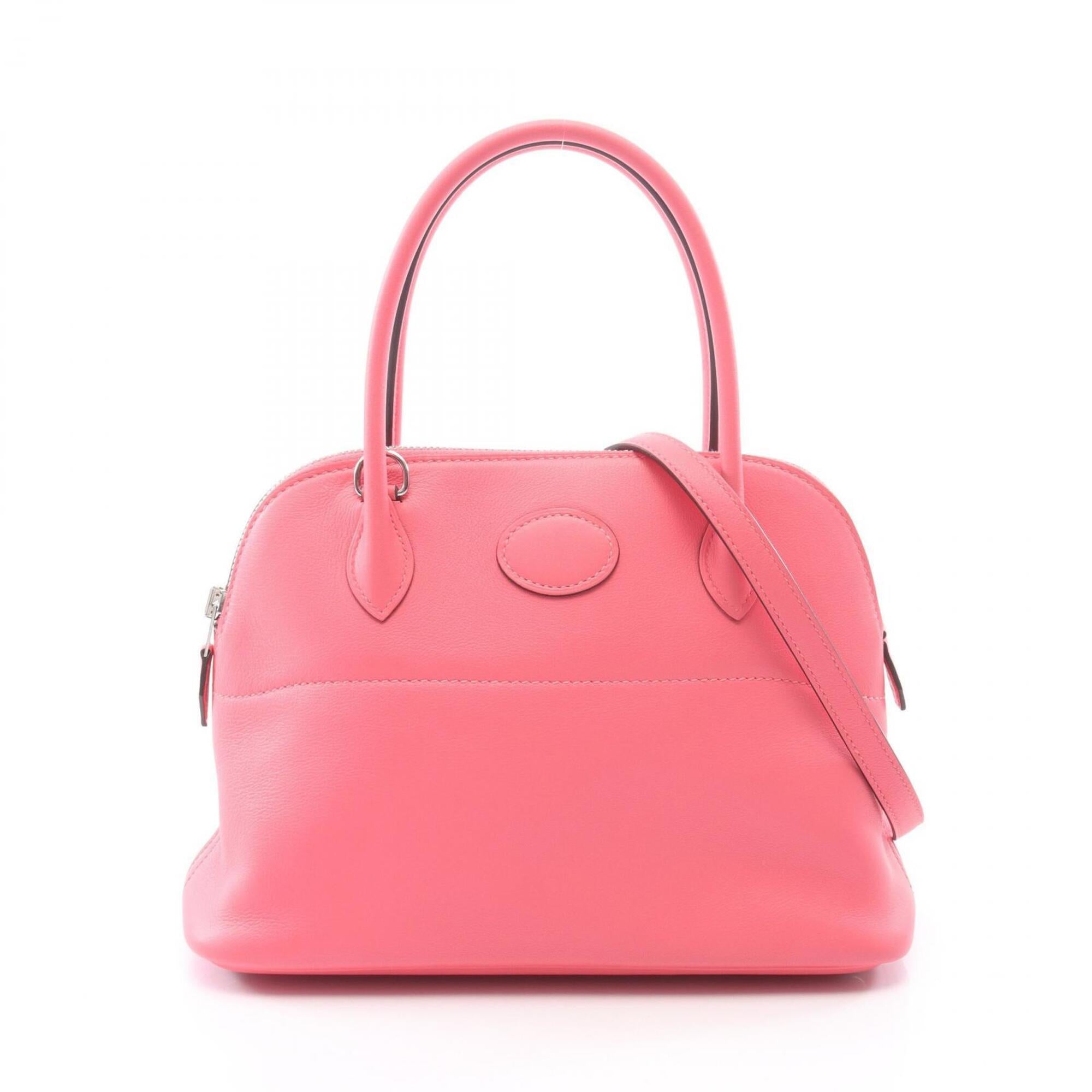 Hermes Pink Rose Azalee Swift Leather Leather Handbag (Pre-Owned)