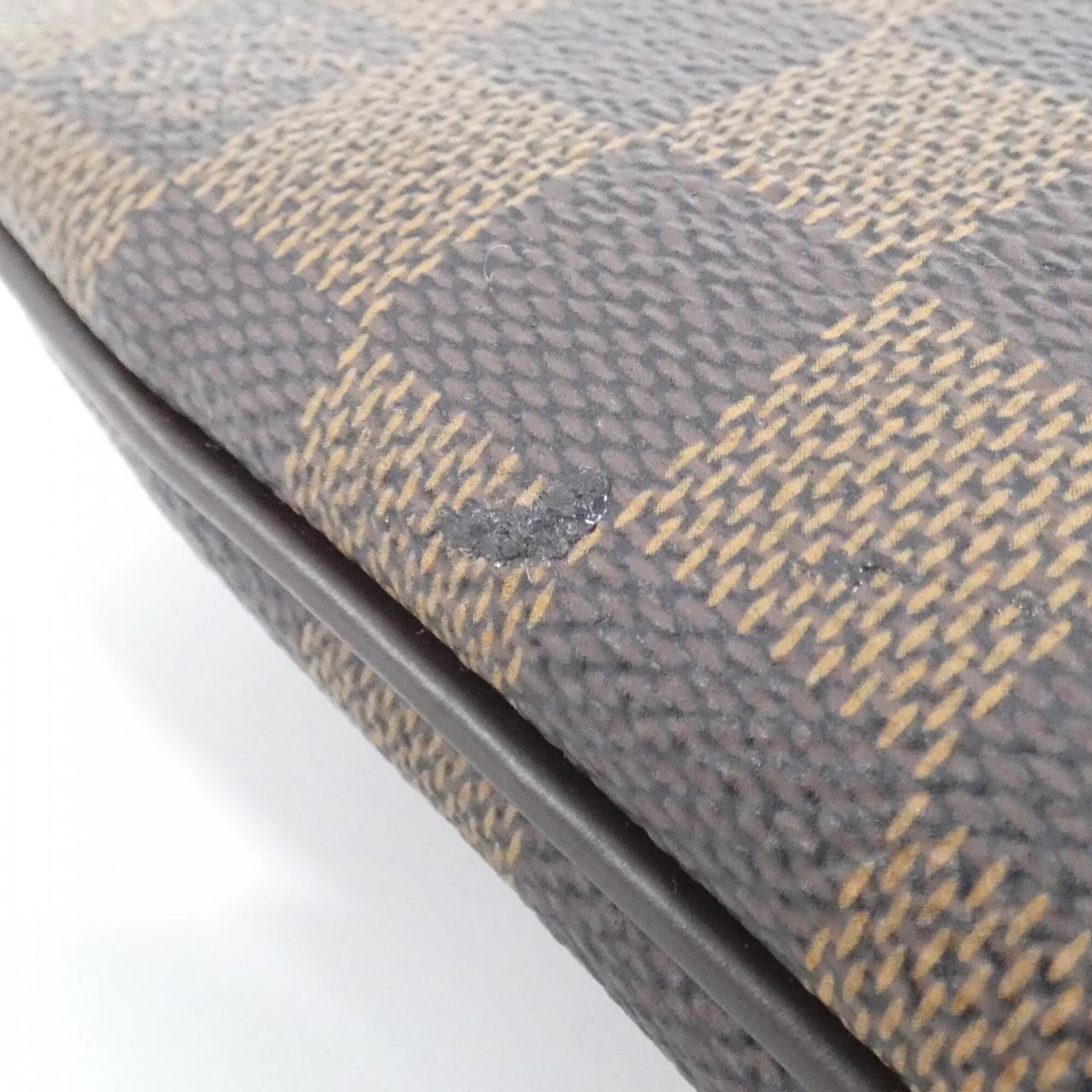 Louis Vuitton Ebene Coated Canvas Pochette Shoulder Bag (Pre-Owned)