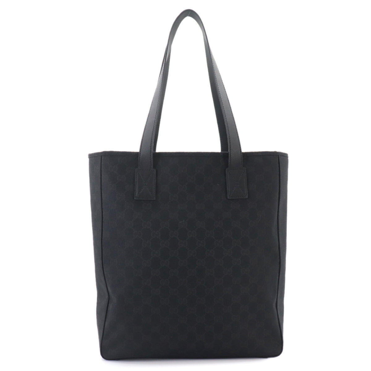 Gucci Gg Canvas Black Gg Canvas Handbag Tote Bag (Pre-Owned)