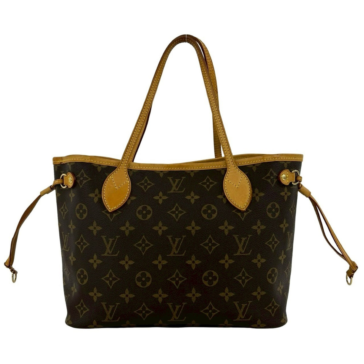 Louis Vuitton Brown Leather Pvc Handbag Tote Bag (Pre-Owned)