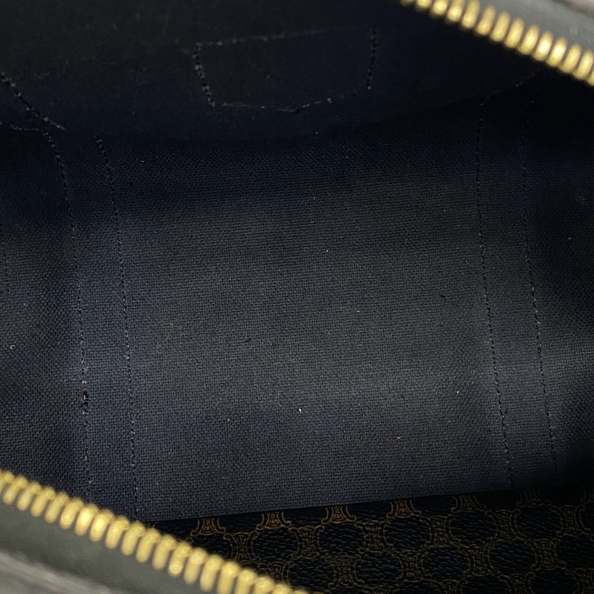 Celine Black Brown Leather Pvc Boston Bag Handbag (Pre-Owned)