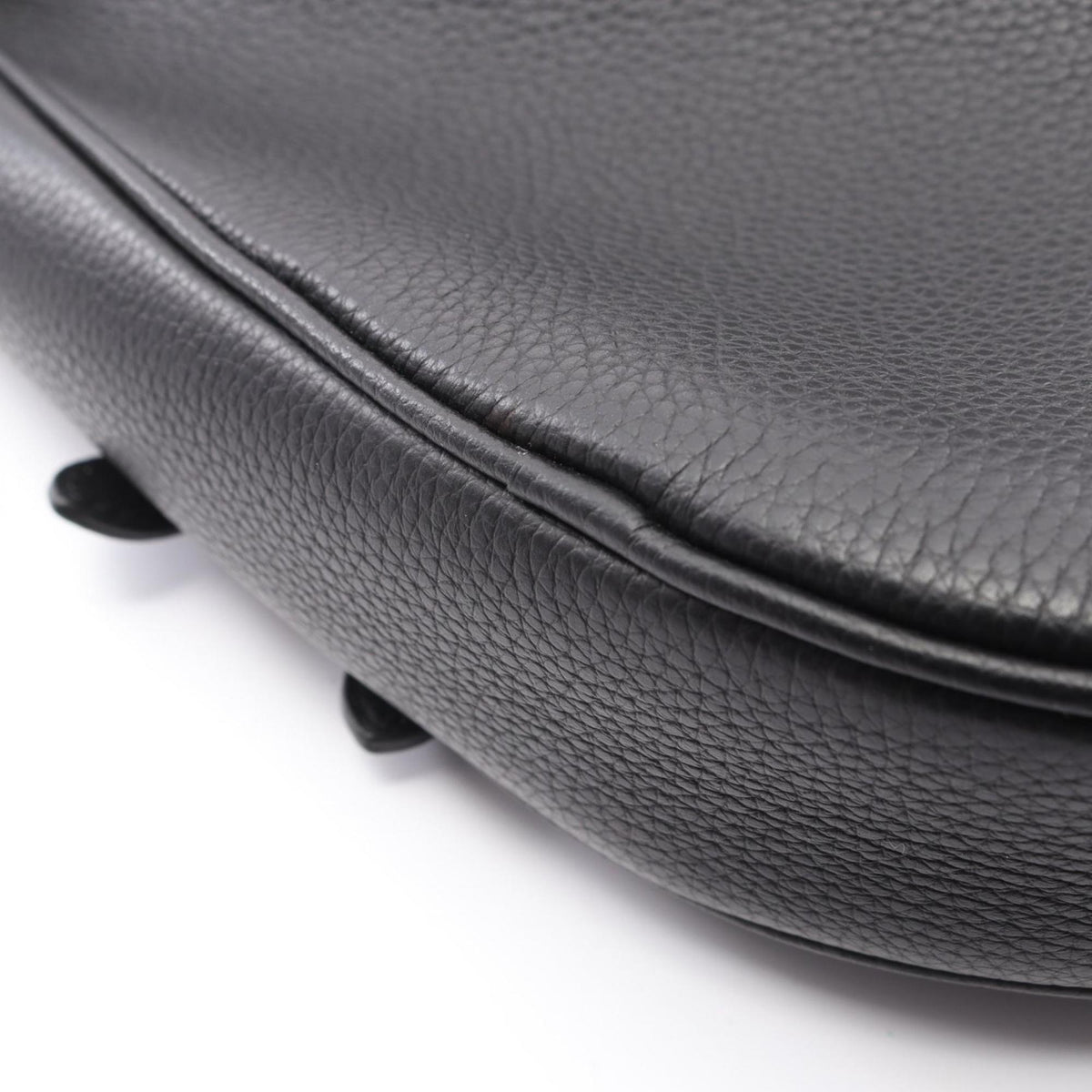 Christian Dior Black Leather Fanny Pack Handbag Saddle Bag (Pre-Owned)