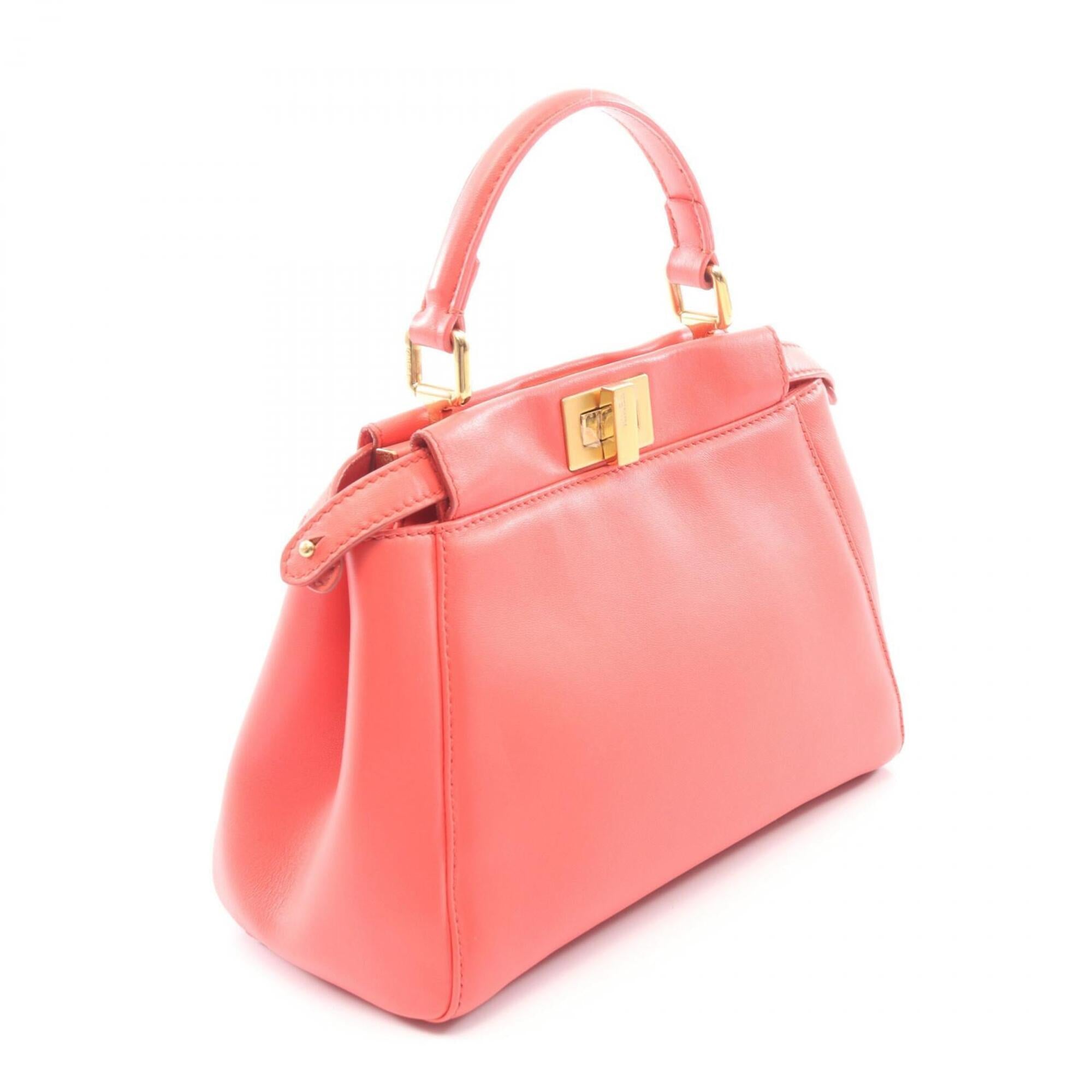 Fendi Pink Leather Handbag (Pre-Owned)