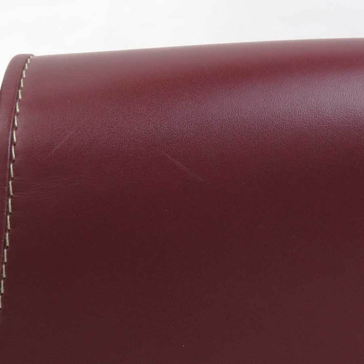 Cartier Must Bordeaux Leather Shoulder Bag (Pre-Owned)
