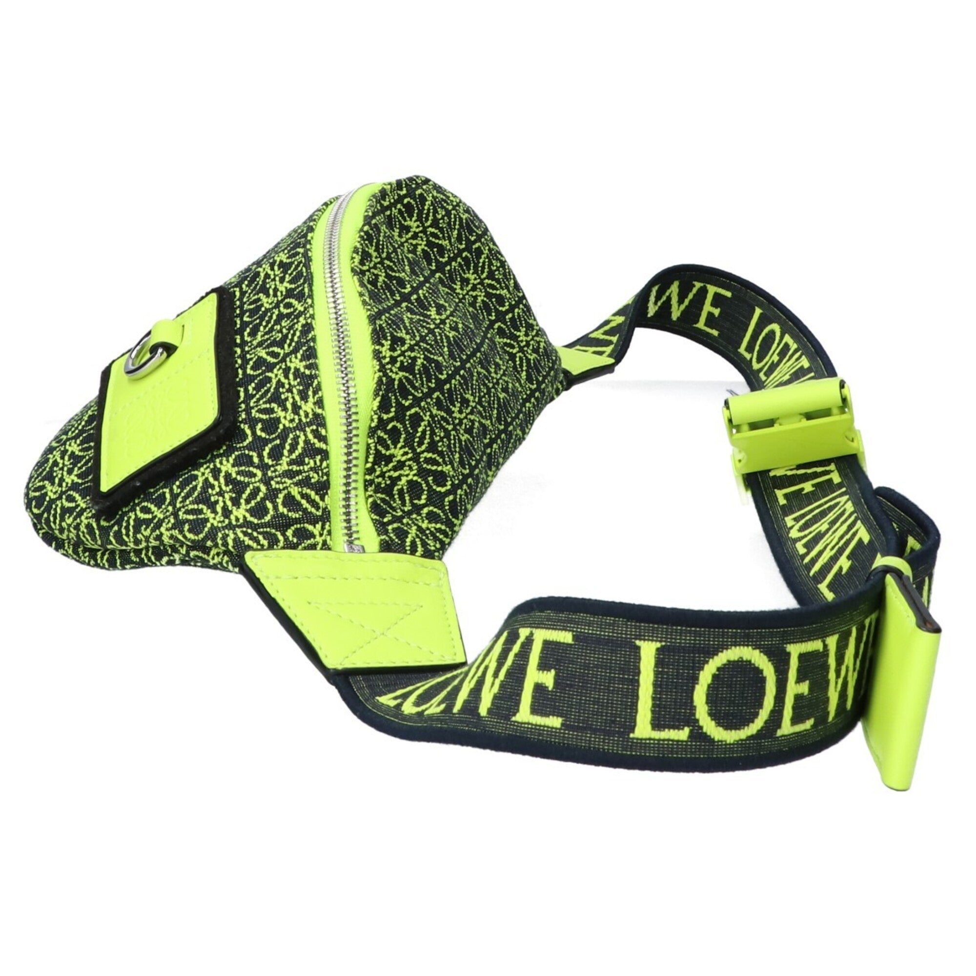 Loewe Black Yellow Canvas Sling Bag (Pre-Owned)
