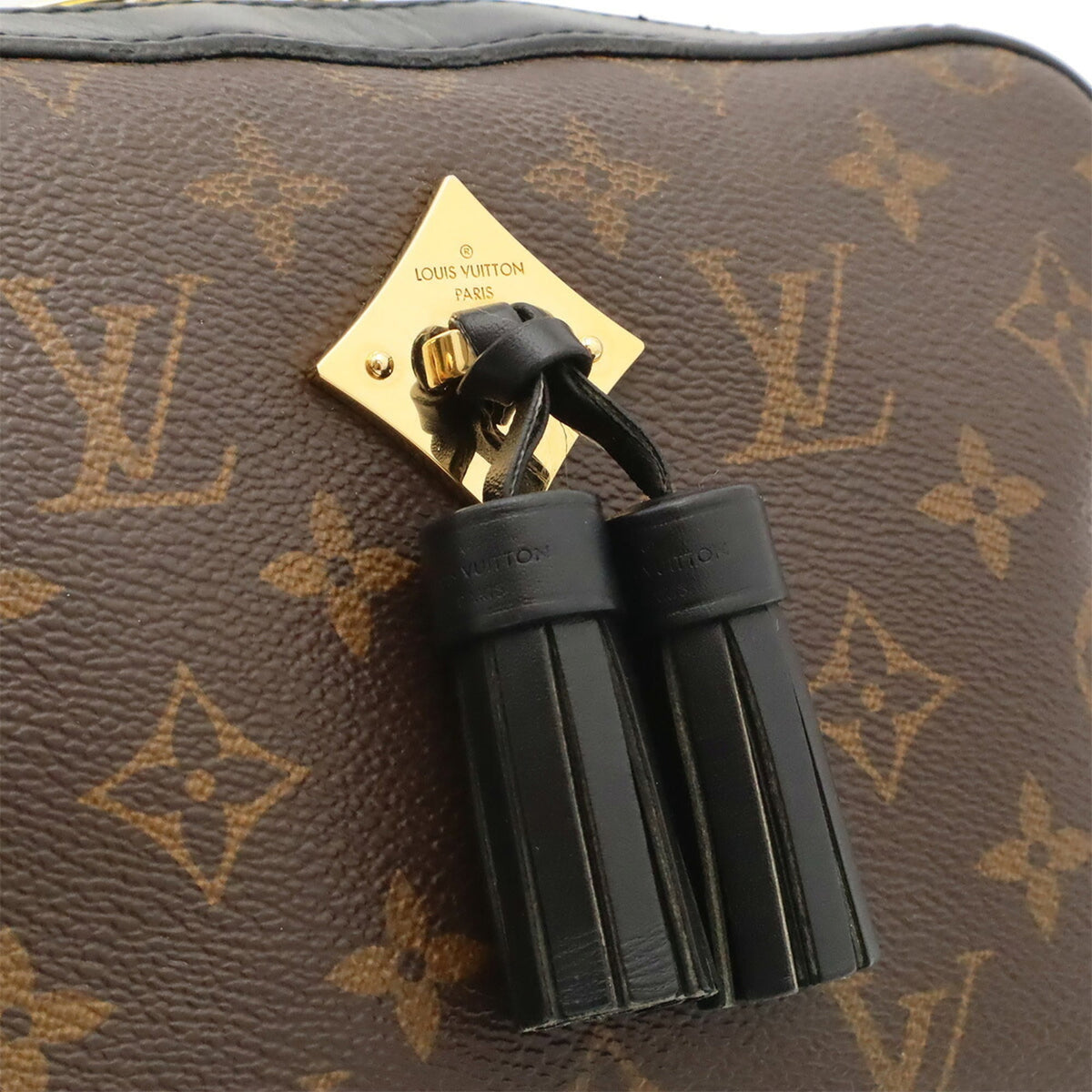 Louis Vuitton Monogram Black Noir Monogram Leather Handbag Shoulder Bag (Pre-Owned)