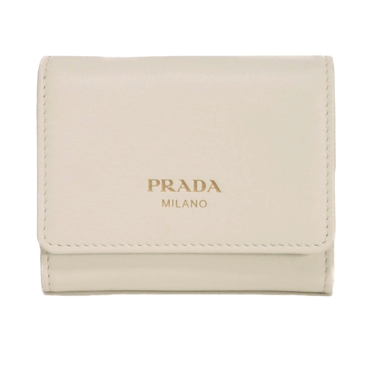 Prada White Wallet (Tri-Fold) (Pre-Owned)