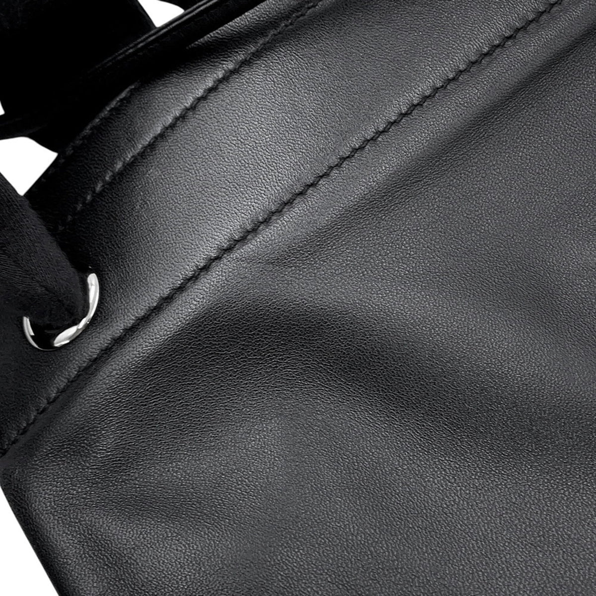 Hermes Black Swift Leather Shoulder Bag (Pre-Owned)