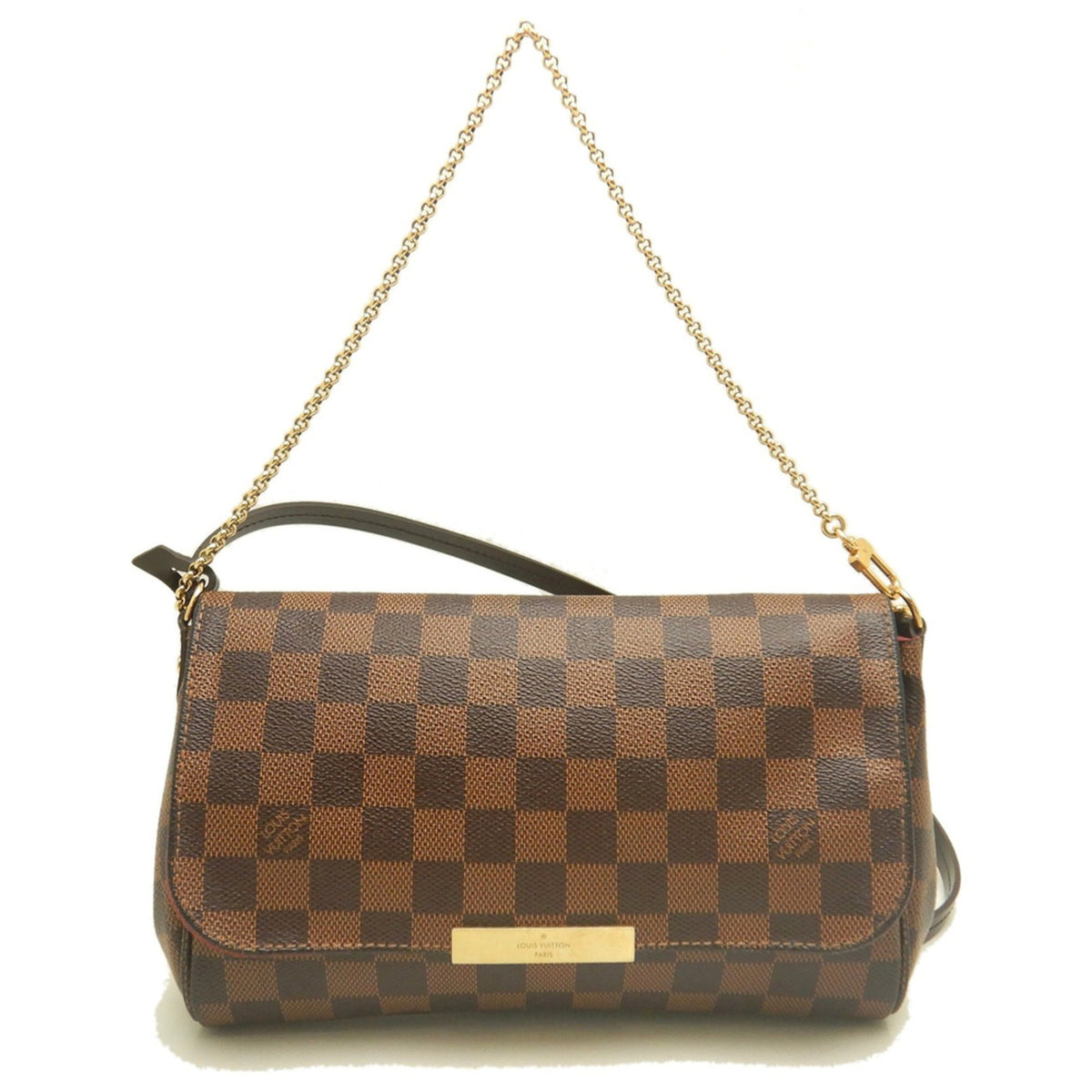 Louis Vuitton Ebene Damier Canvas Shoulder Bag (Pre-Owned)