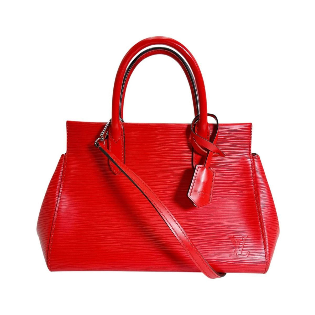 Louis Vuitton Red Color Epi Leather Handbag (Pre-Owned)