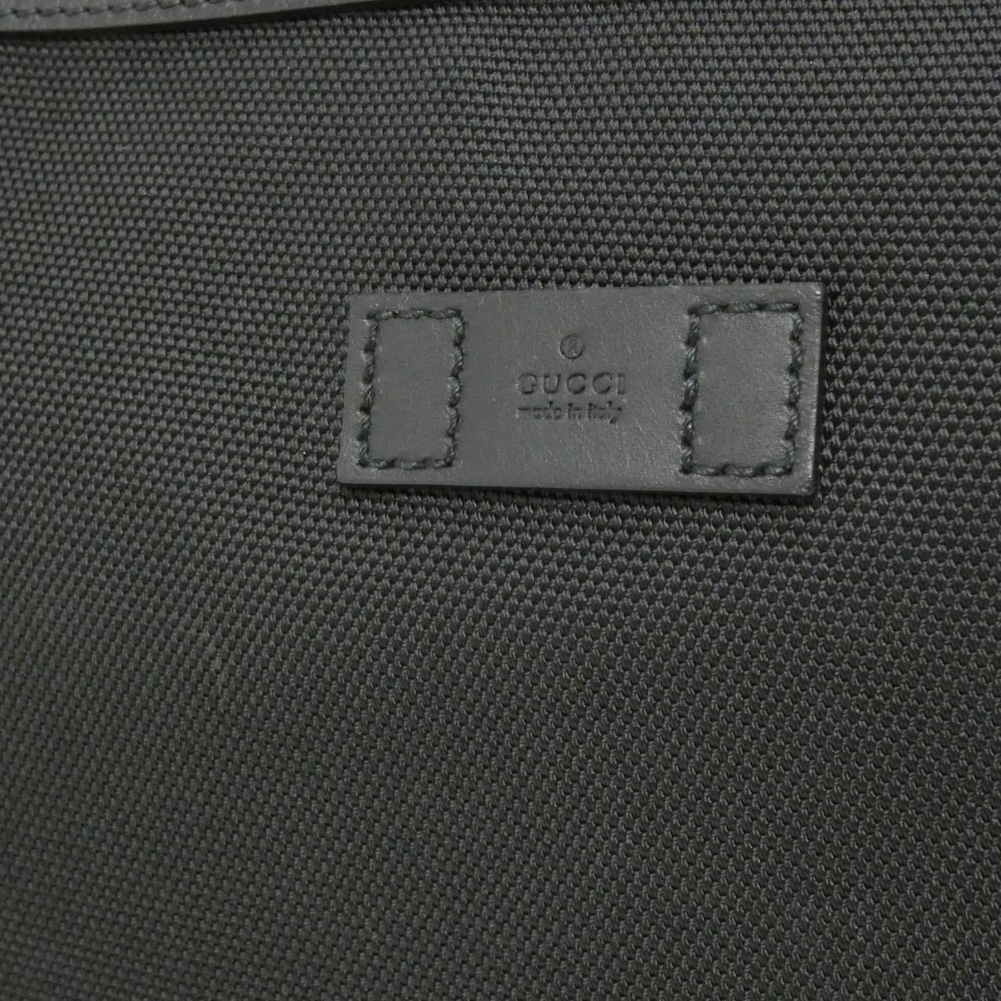 Gucci Black Canvas Shoulder Bag (Pre-Owned)