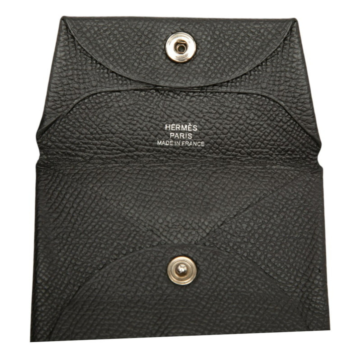 Hermes Black Epsom Leather Coin Purse/Coin Case (Pre-Owned)