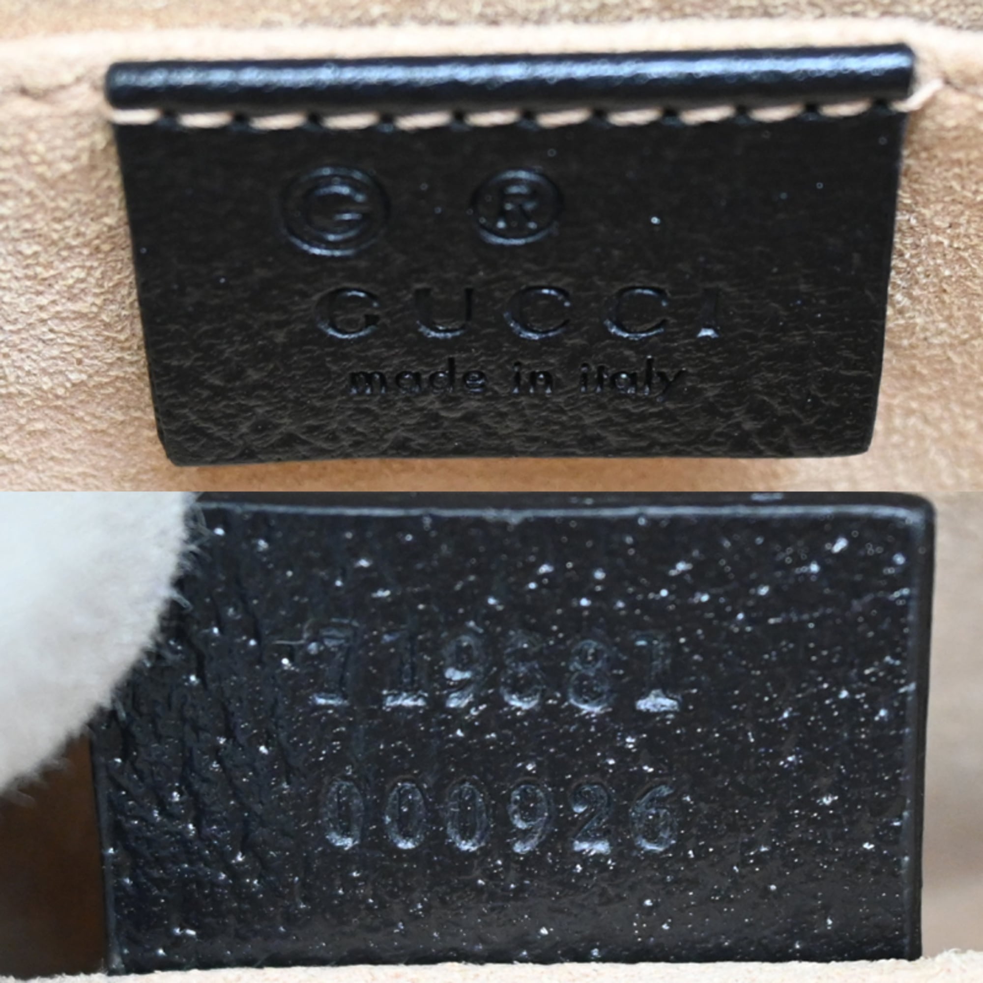 Gucci Black Multi-Color Leather Canvas Shoulder Bag (Pre-Owned)