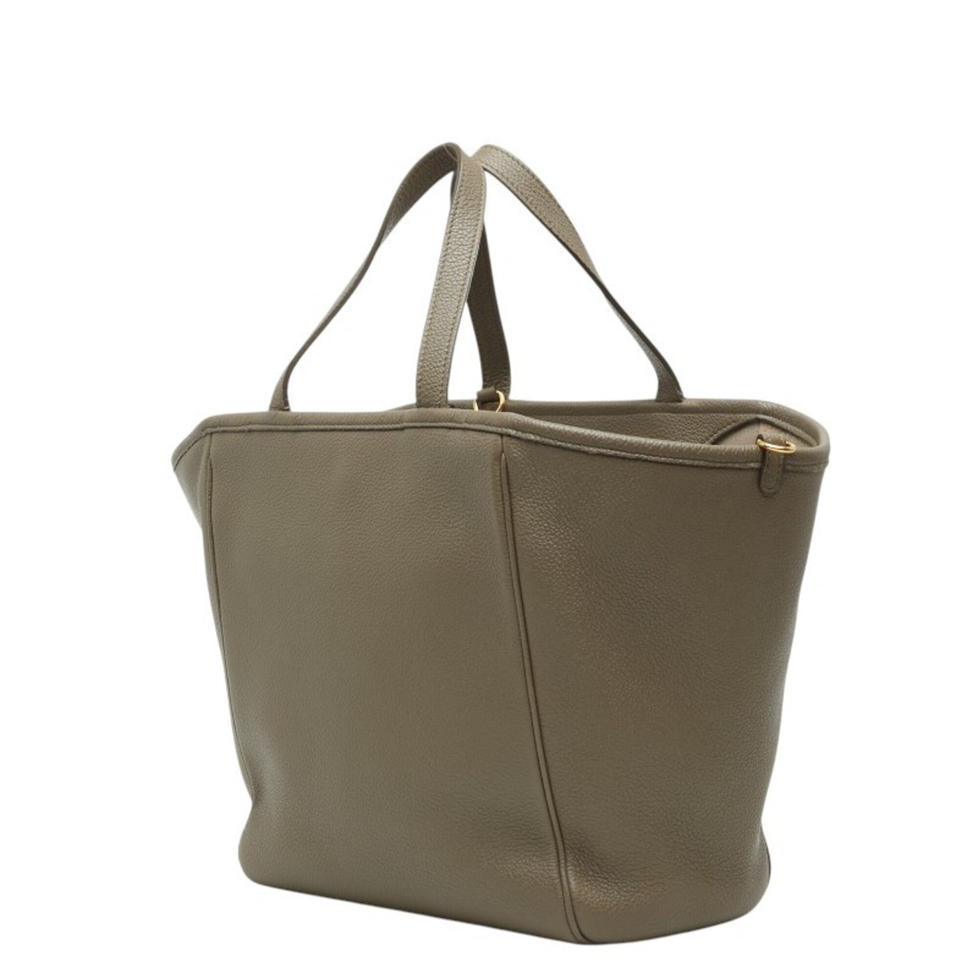 Celine Beige Leather Handbag Shoulder Bag (Pre-Owned)