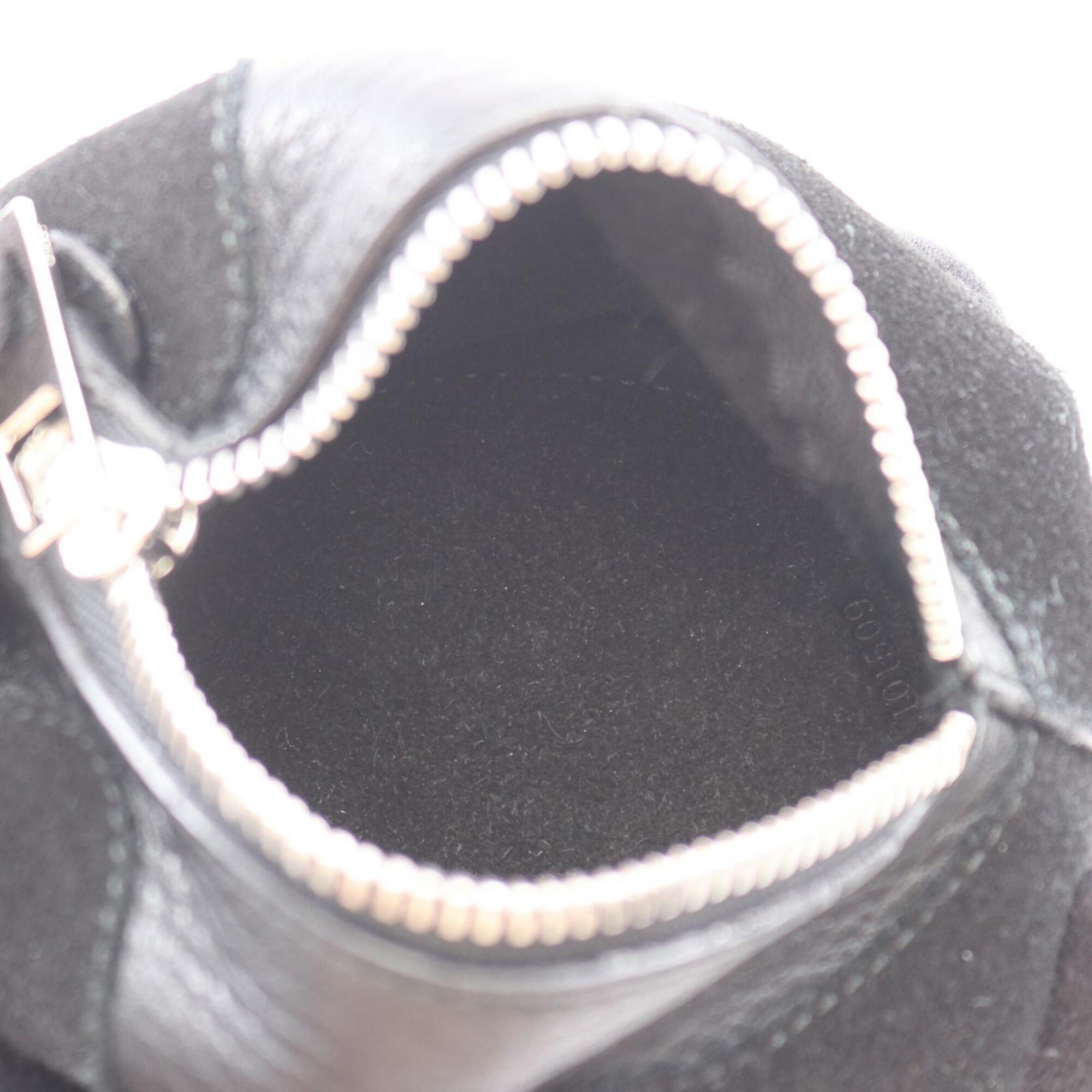 Loewe Black Leather Suede Coin Purse/Coin Case (Pre-Owned)
