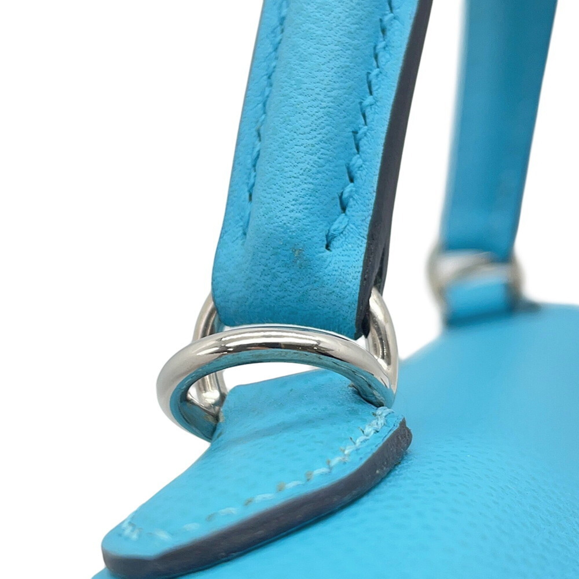 Hermes Blue Epsom Leather Handbag (Pre-Owned)