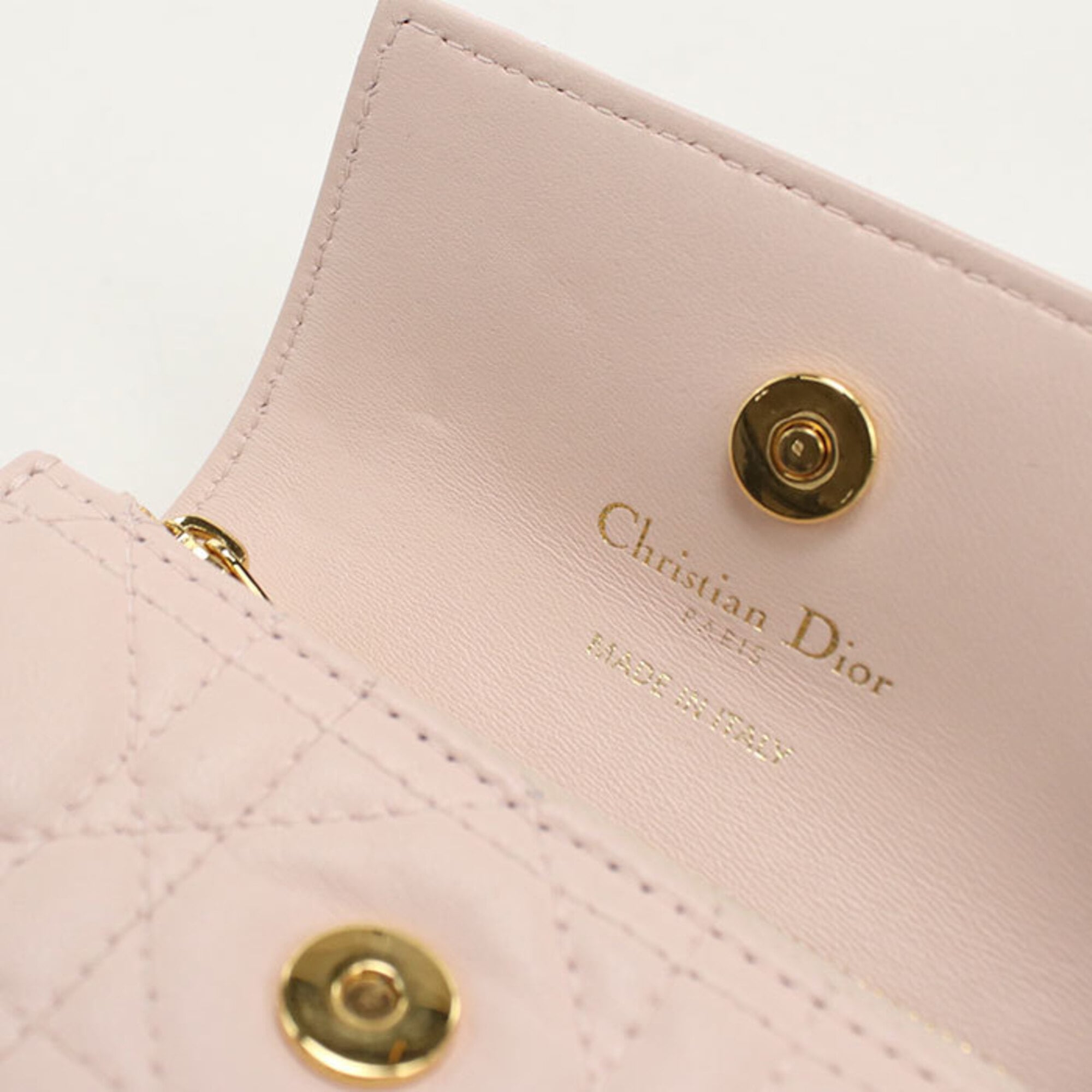 Christian Dior Pink Leather Wallet (Bi-Fold) (Pre-Owned)