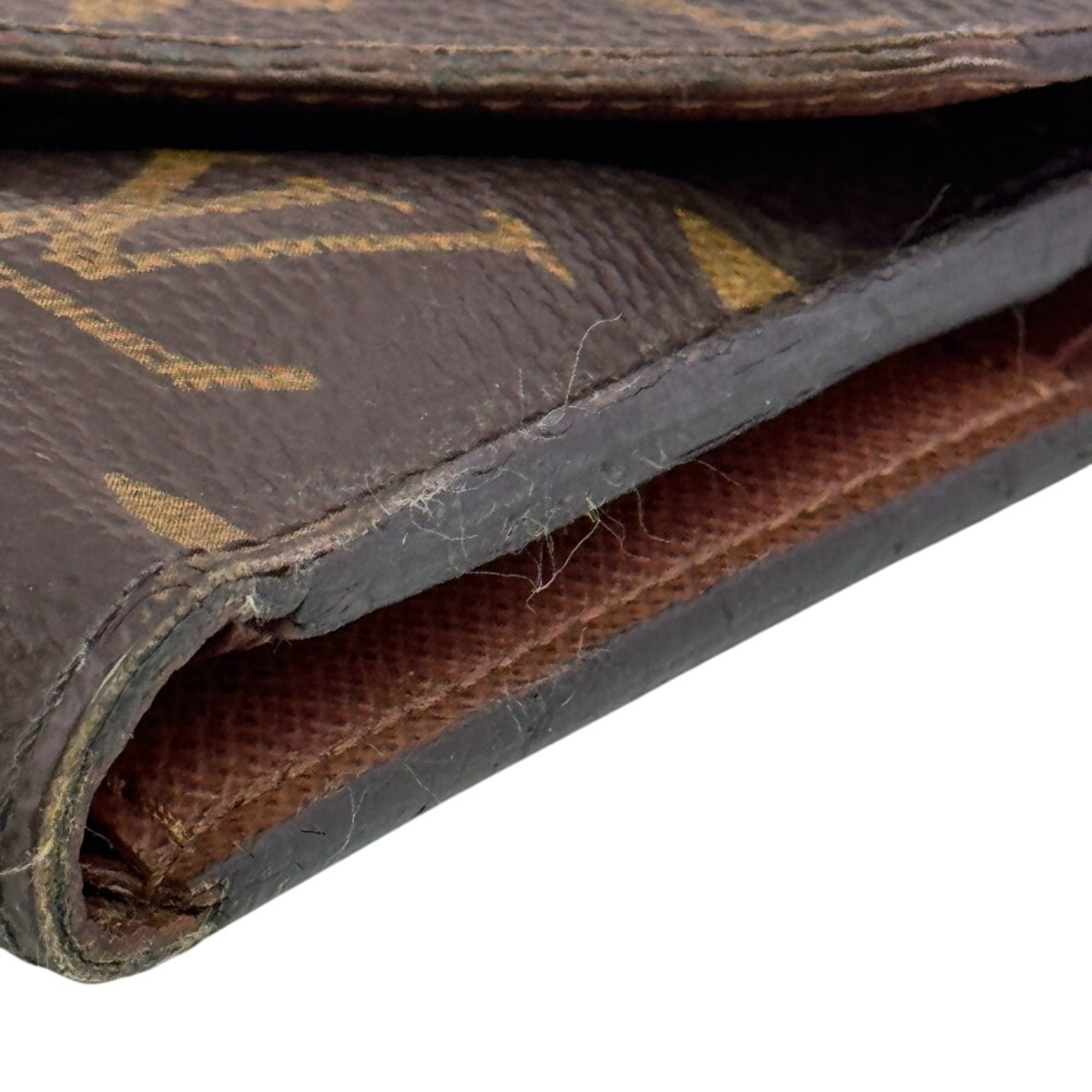 Louis Vuitton Monogram Brown Monogram Wallet (Tri-Fold) (Pre-Owned)