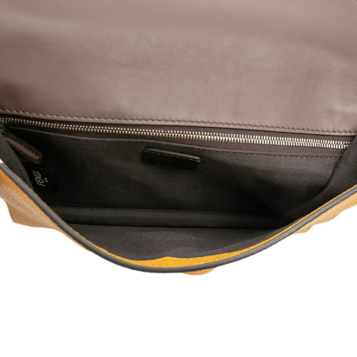 Fendi Yellow Leather Shoulder Bag (Pre-Owned)