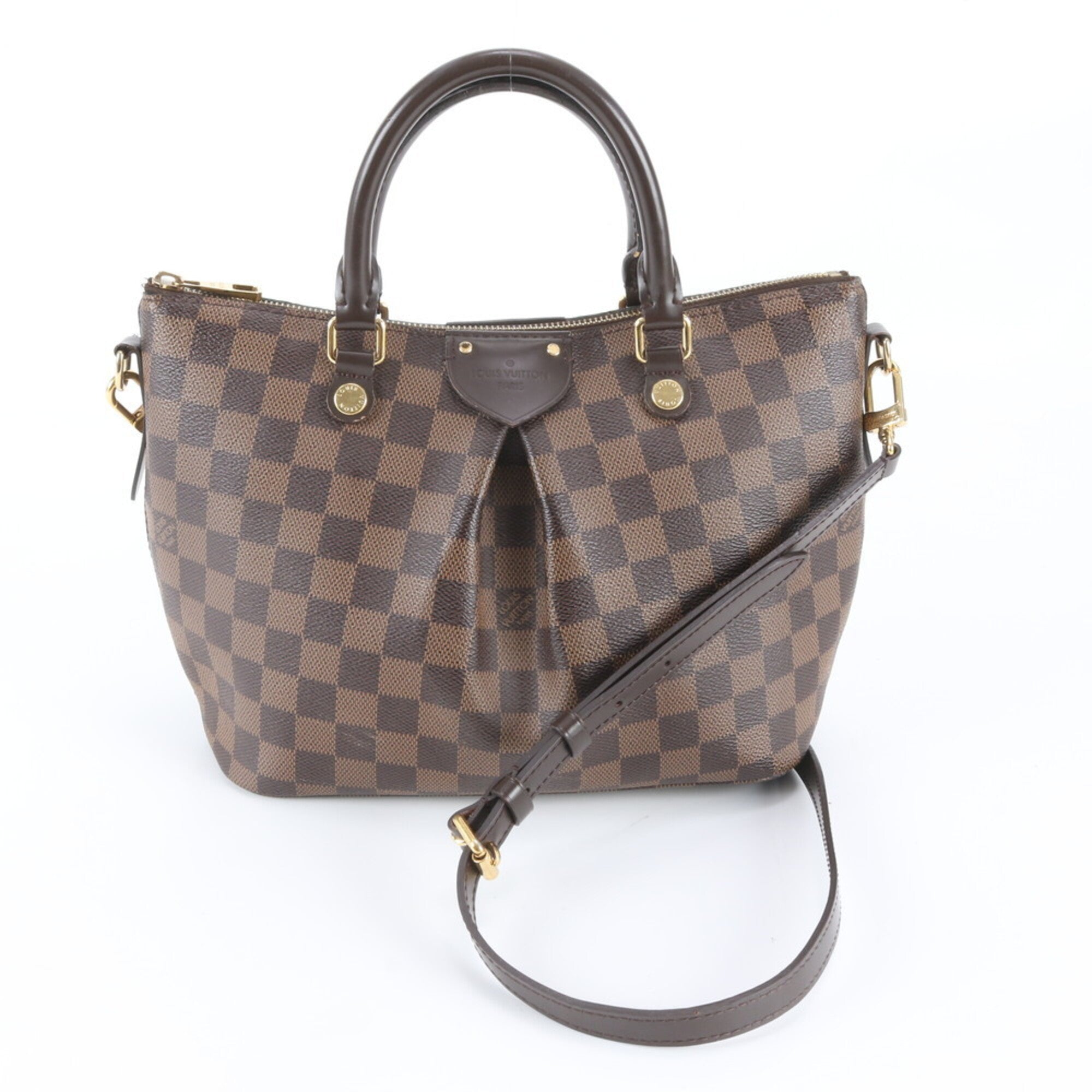 Louis Vuitton Ebene Leather Coated Canvas Handbag Shoulder Bag Tote Bag (Pre-Owned)