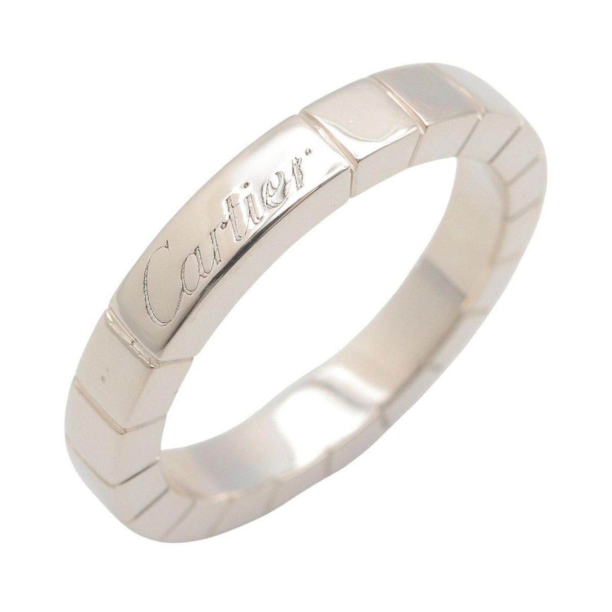 Cartier Lanieres Silver White Gold (18K) Band Ring (Pre-Owned)