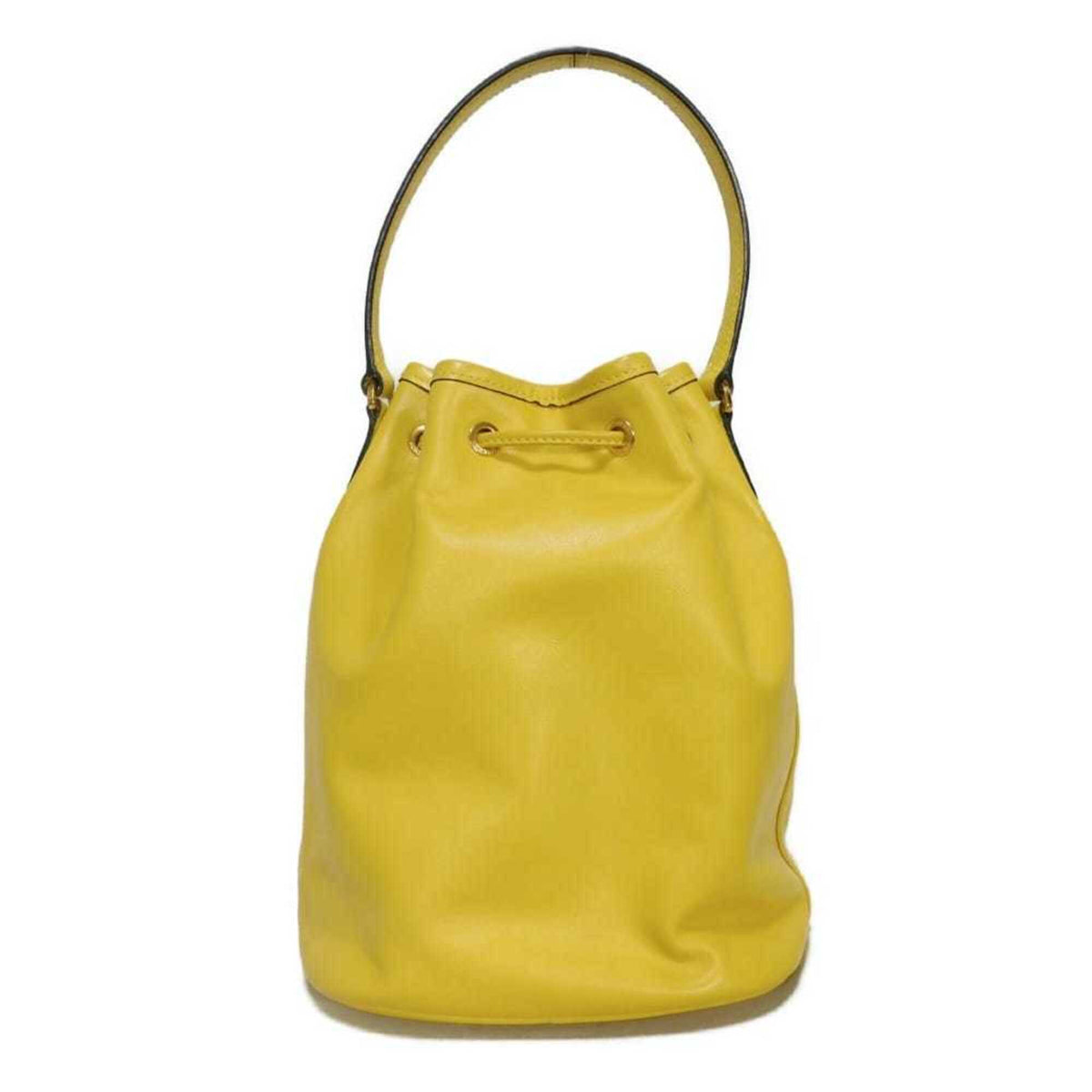 Prada Yellow Leather Handbag (Pre-Owned)