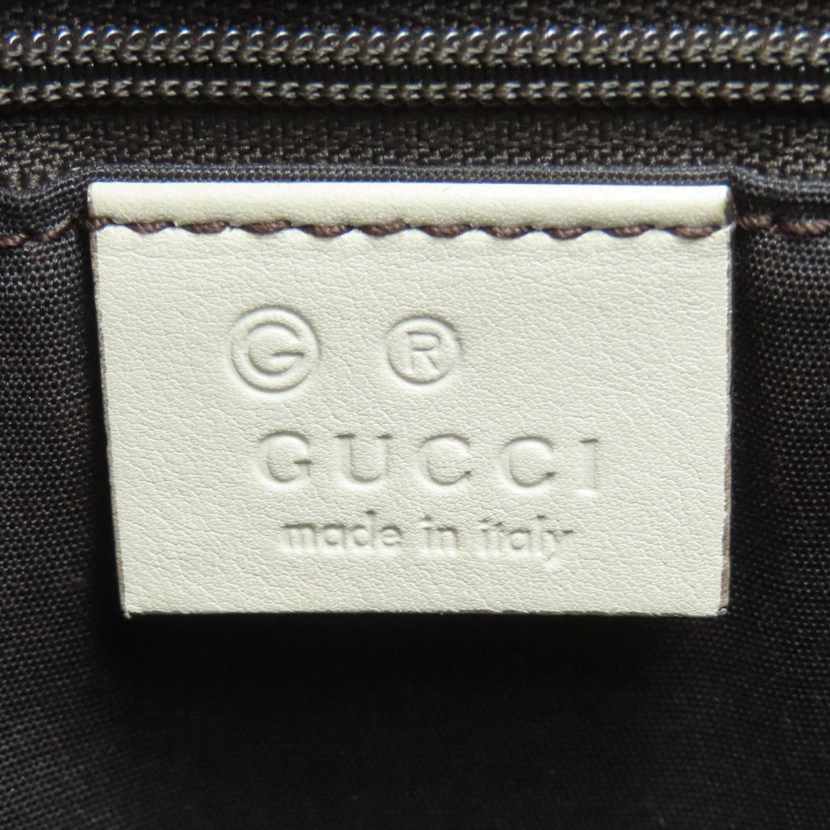 Gucci Brown White Pvc Handbag (Pre-Owned)