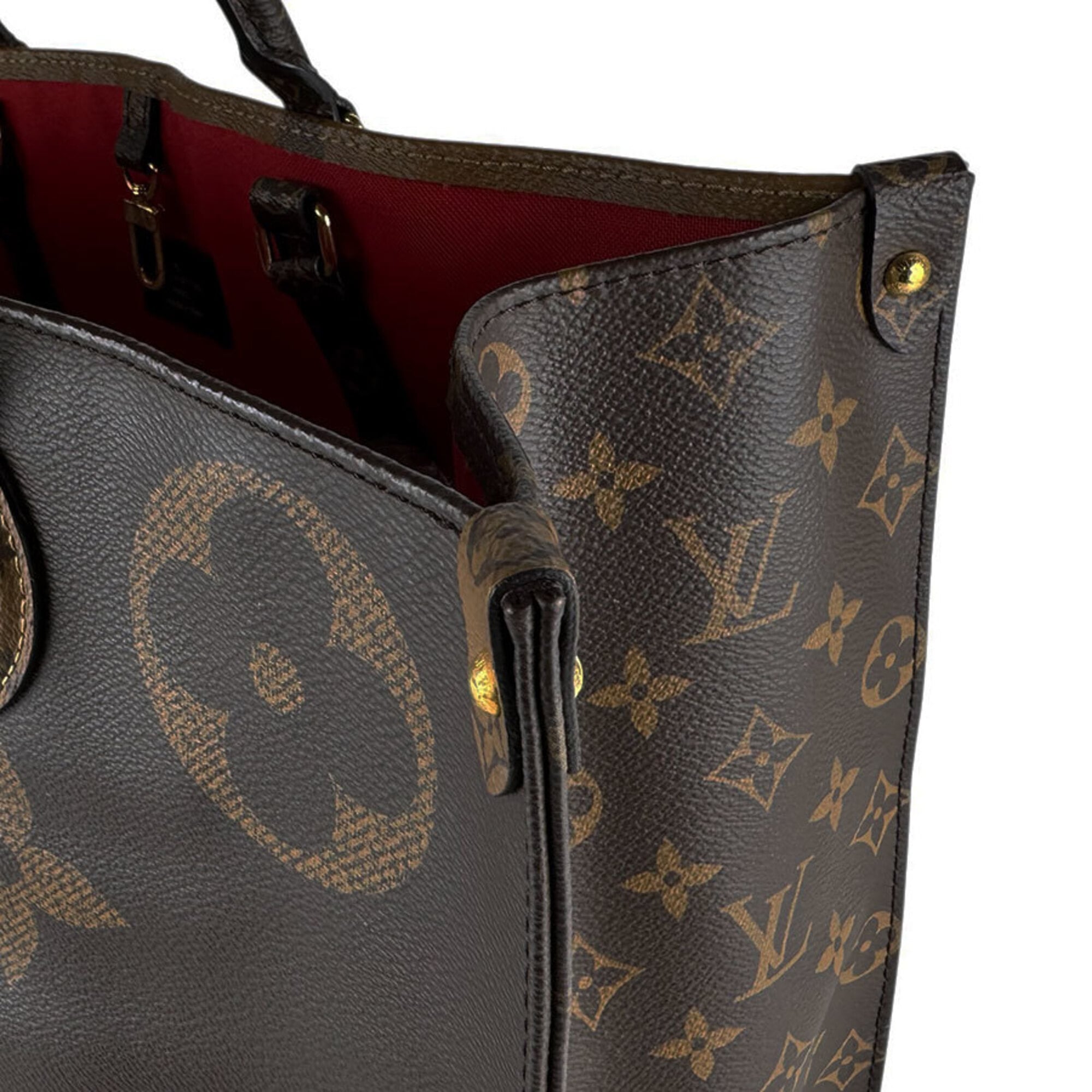 Louis Vuitton Brown Monogram Reverse Monogram Reverse Handbag (Pre-Owned)