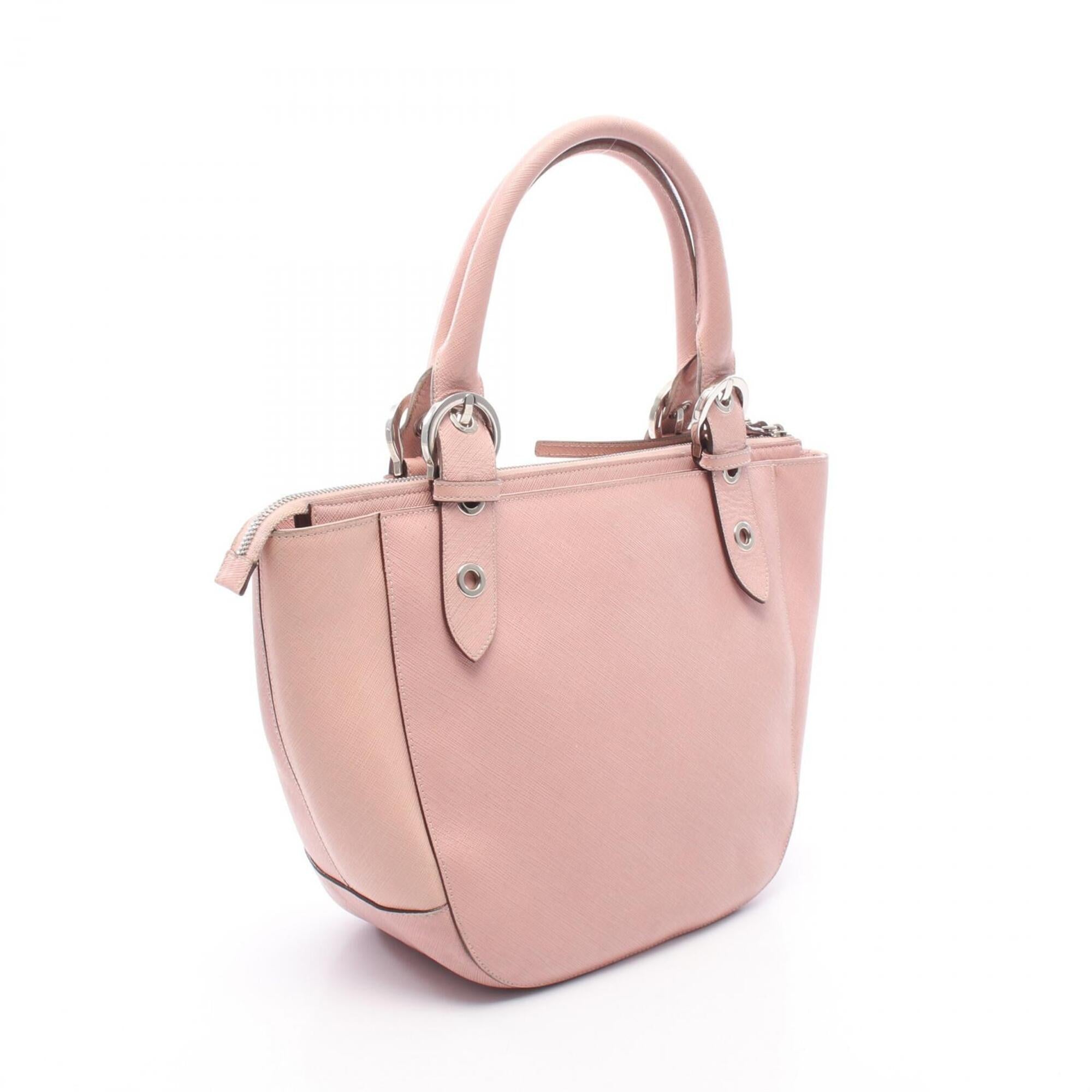 Salvatore Ferragamo Pink Leather Handbag (Pre-Owned)