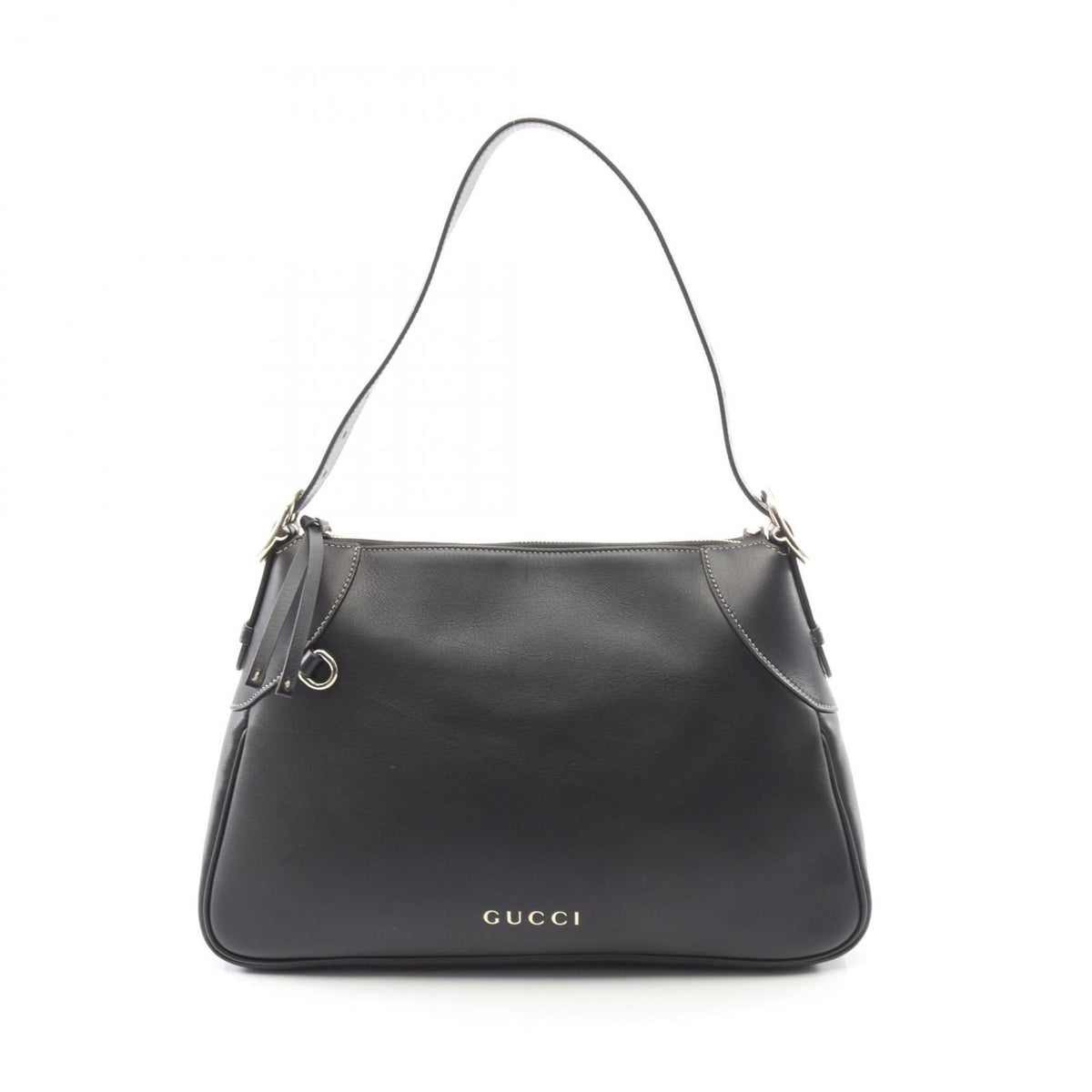 Gucci Black Leather Handbag Shoulder Bag (Pre-Owned)