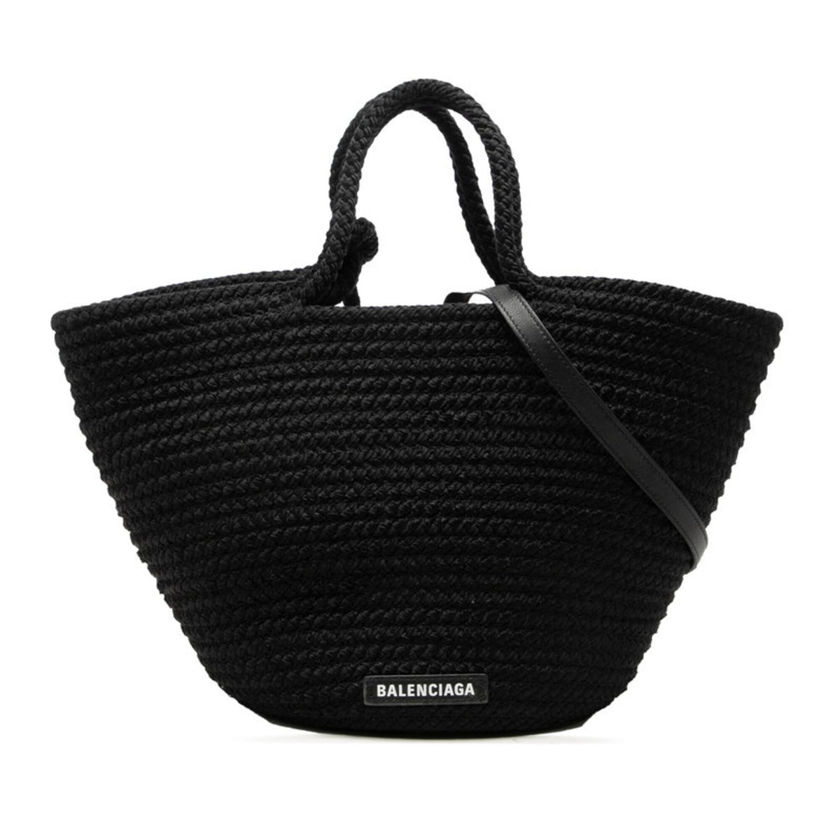 Balenciaga Black Nylon Handbag Shoulder Bag (Pre-Owned)