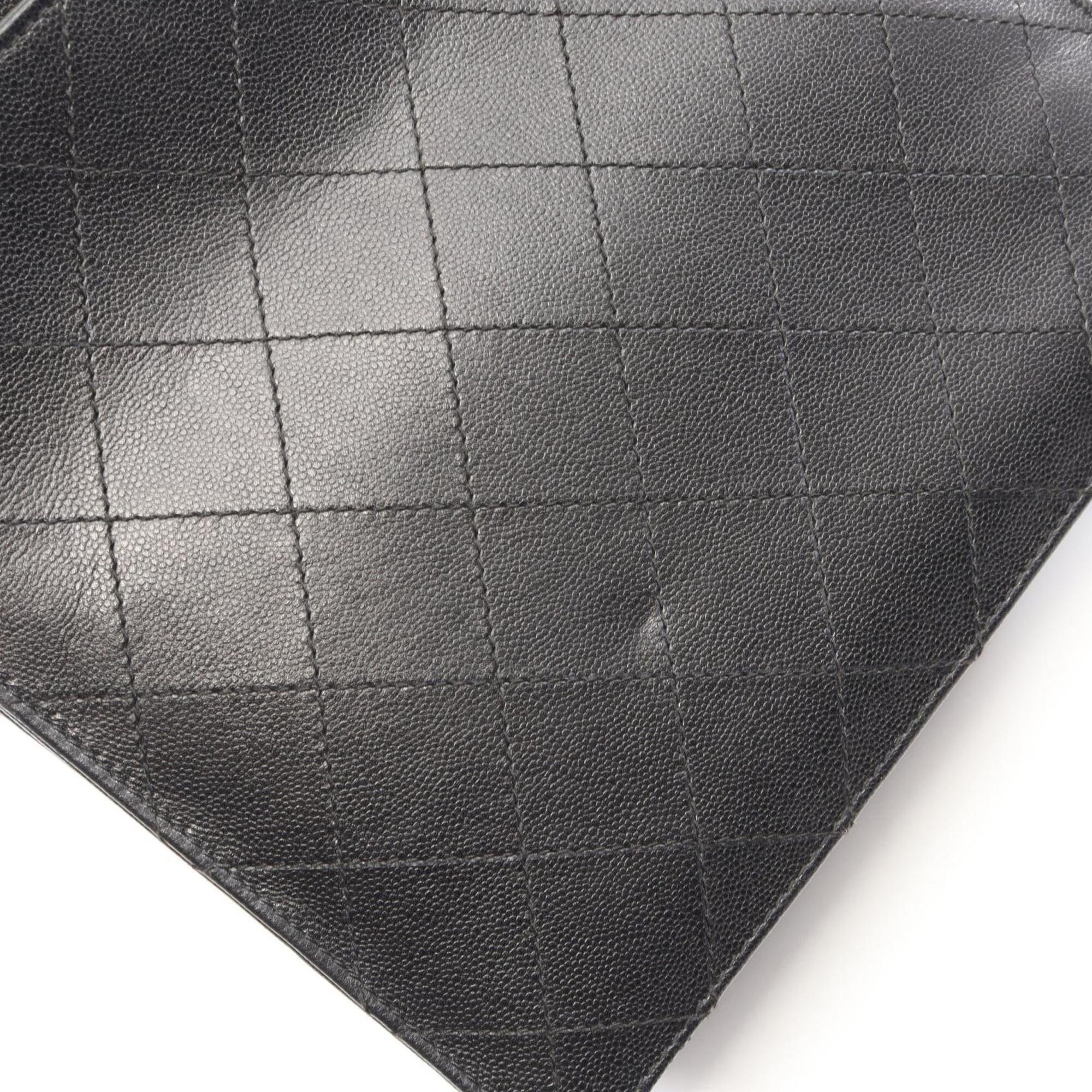 Chanel Black Leather Handbag (Pre-Owned)
