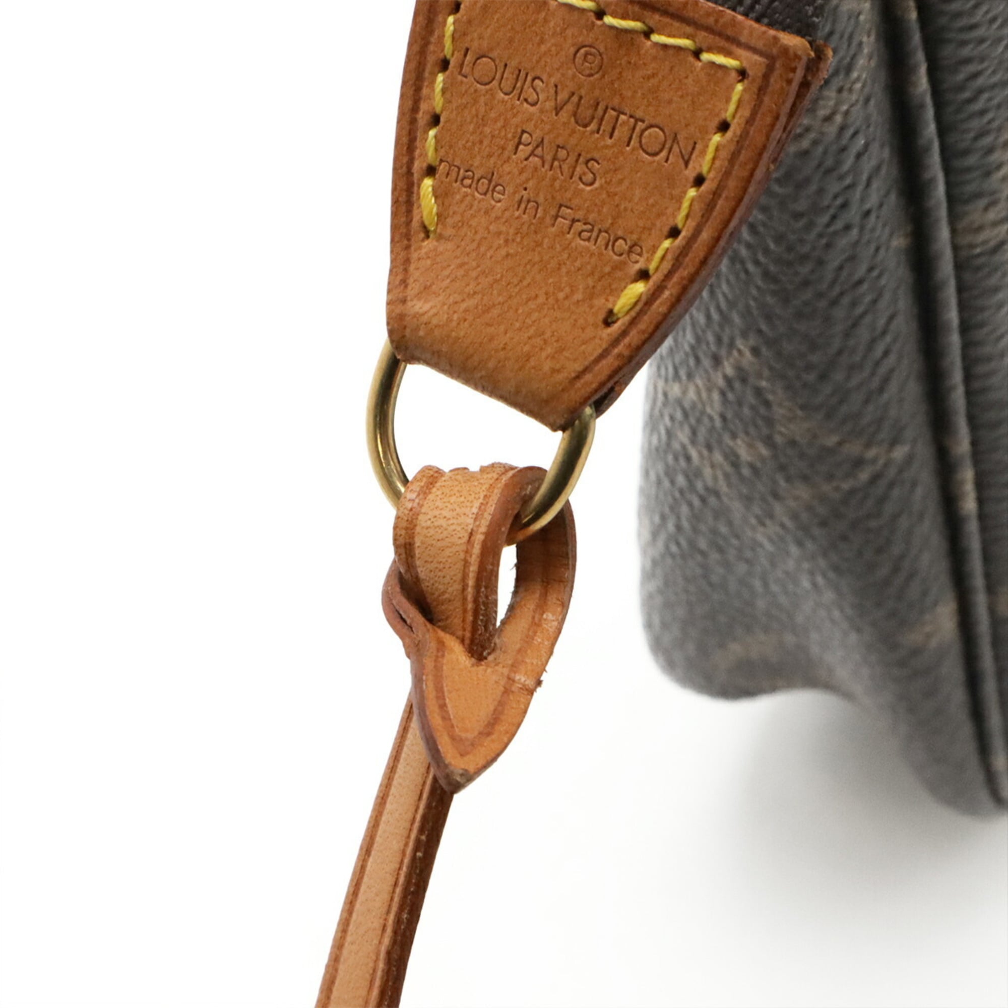 Louis Vuitton Brown Monogram Canvas Handbag Pochette Pouch (Pre-Owned)