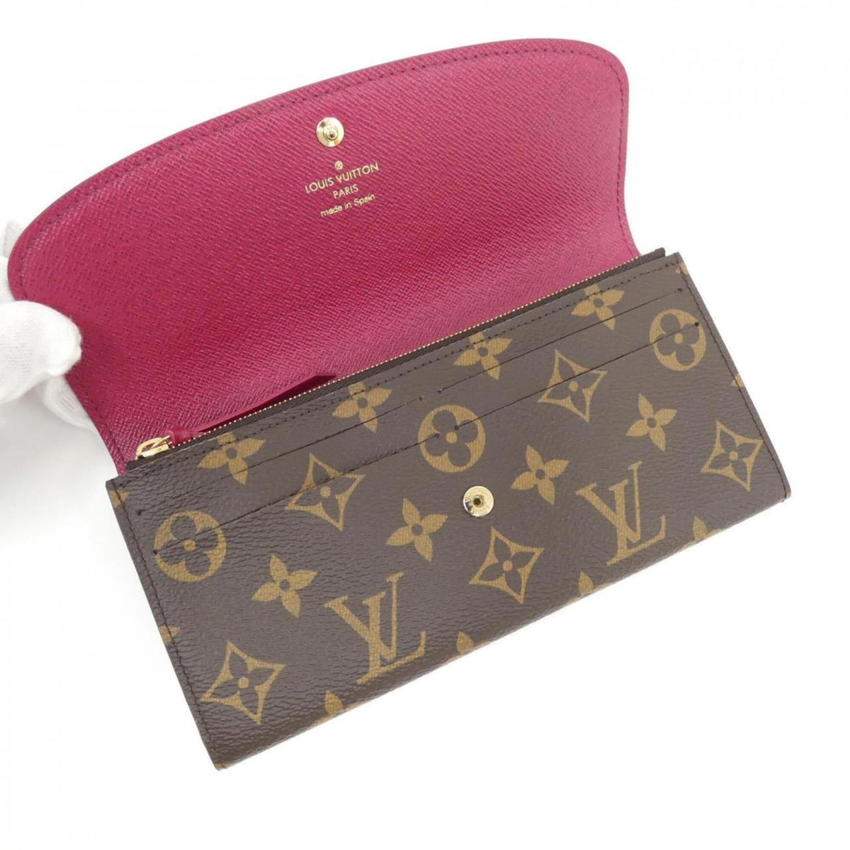 Louis Vuitton Brown Coated Canvas Long Wallet (Bi-Fold) (Pre-Owned)