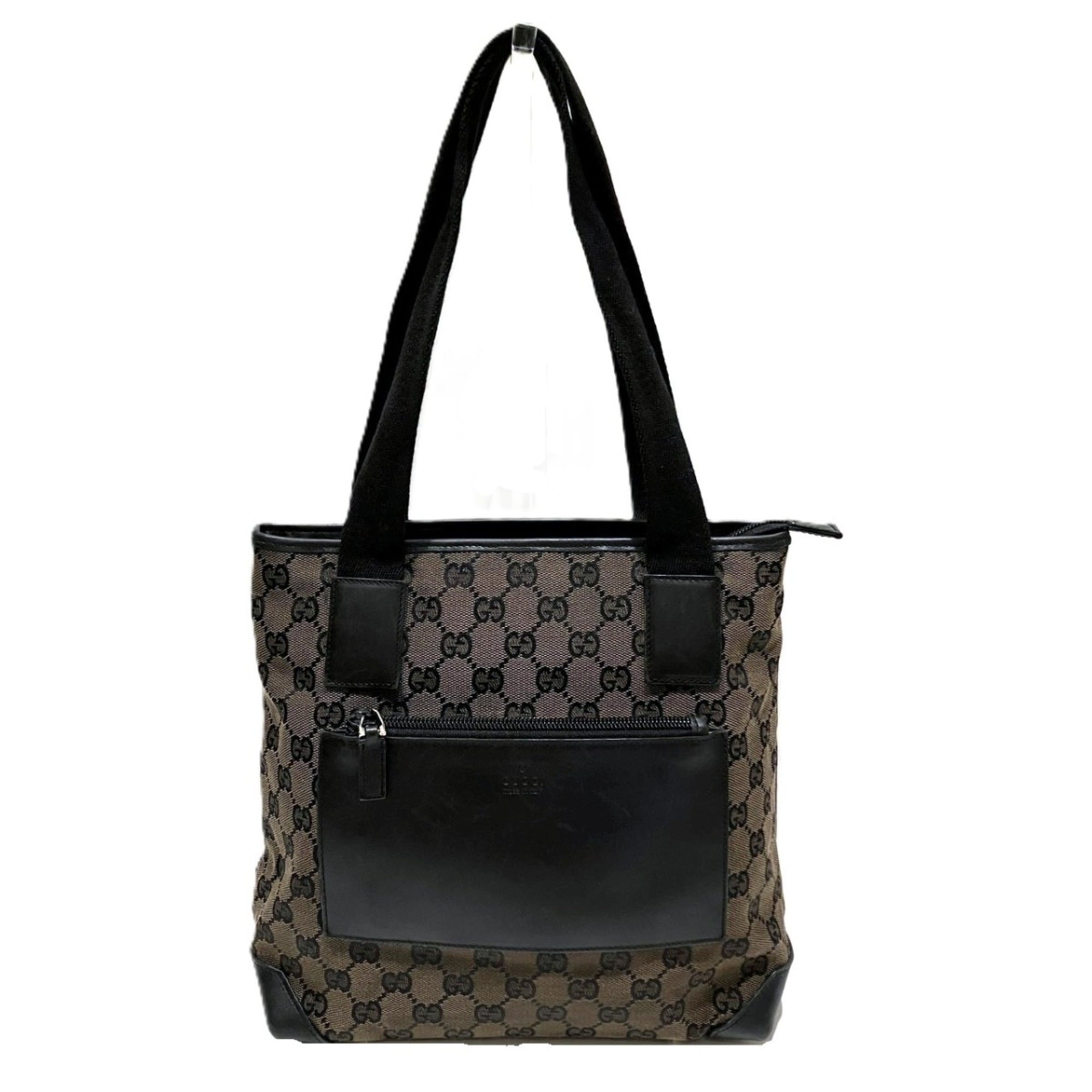 Gucci Brown Canvas Tote Bag (Pre-Owned)