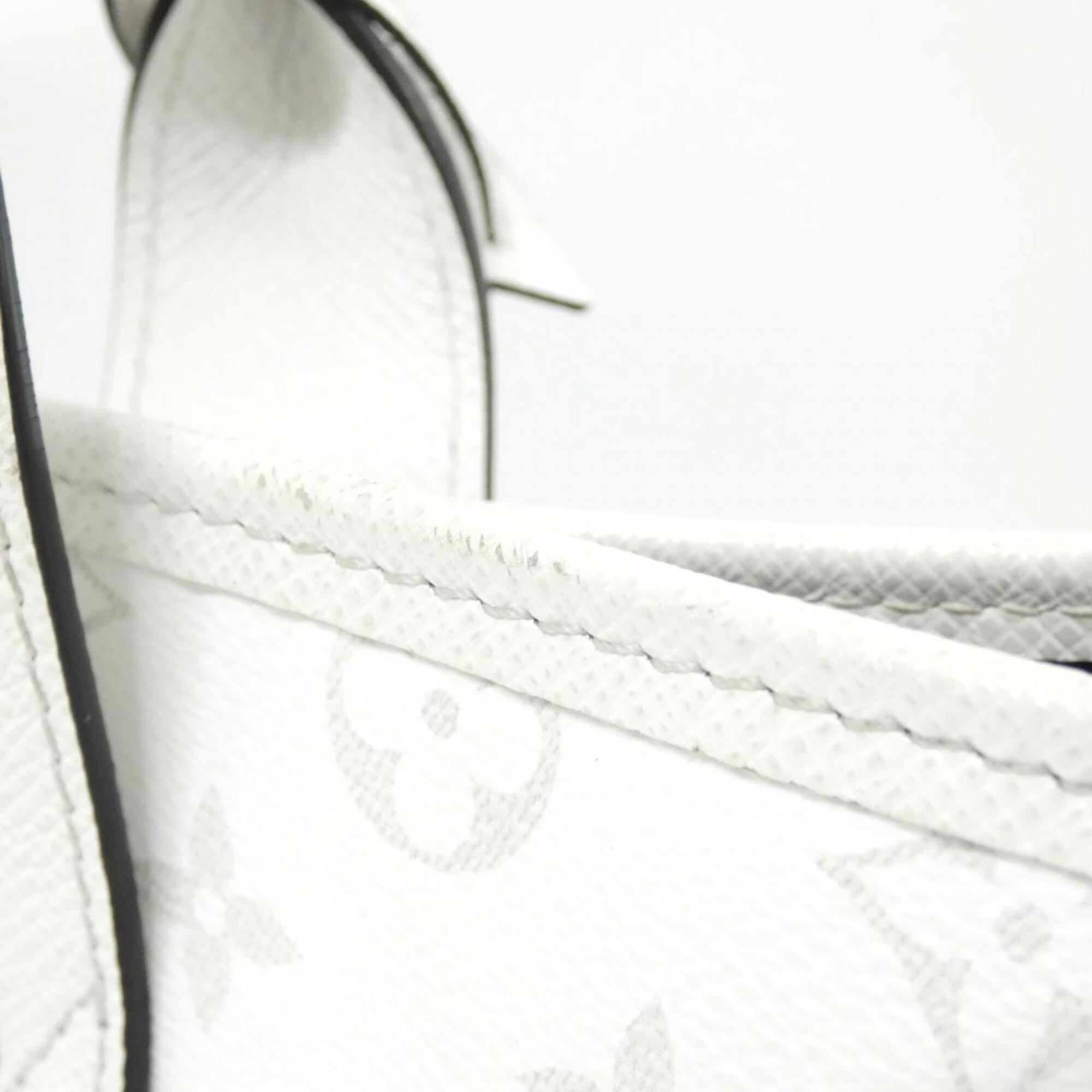 Louis Vuitton White Coated Canvas Handbag (Pre-Owned)