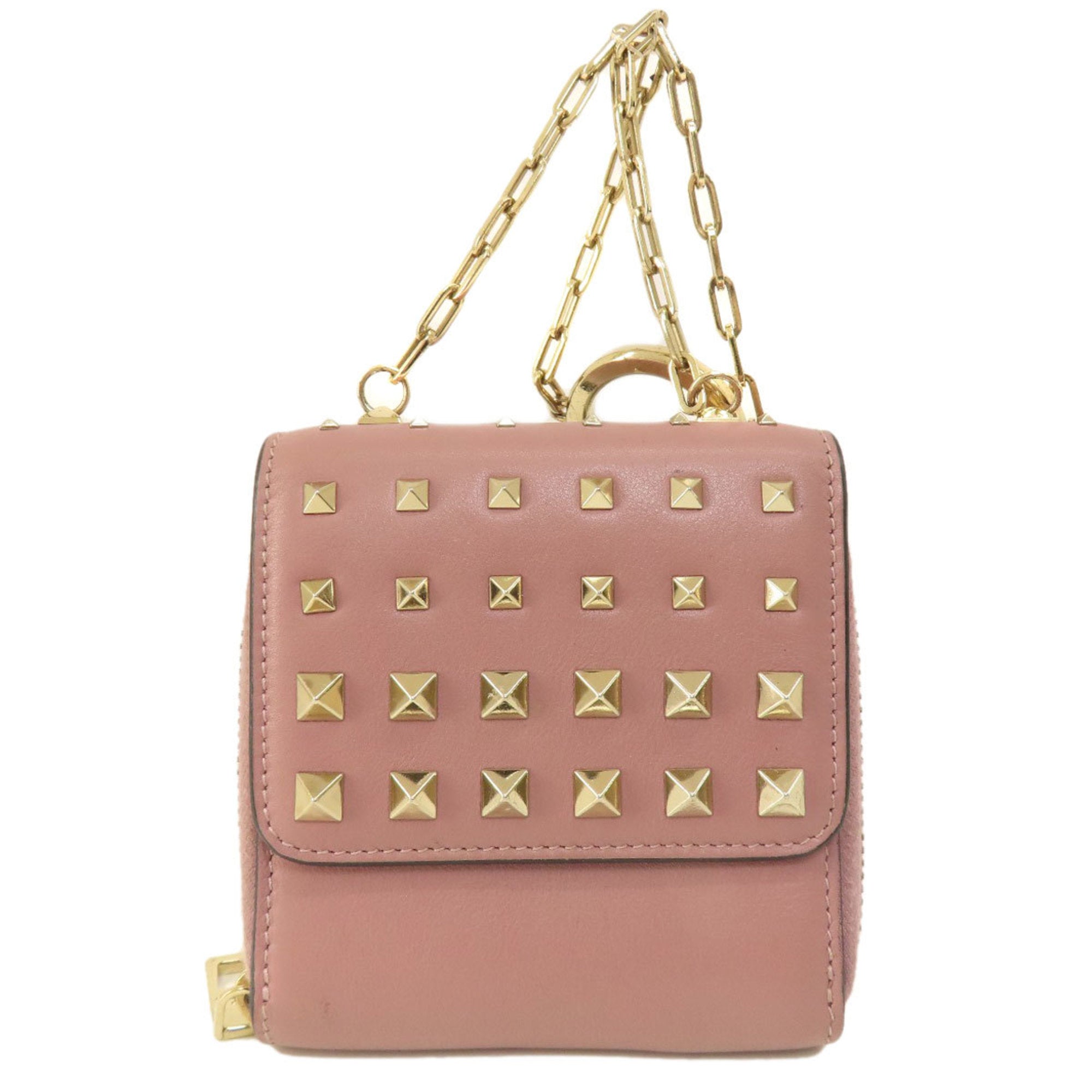 Valentino Garavani Pink Leather Wallet (Bi-Fold) (Pre-Owned)