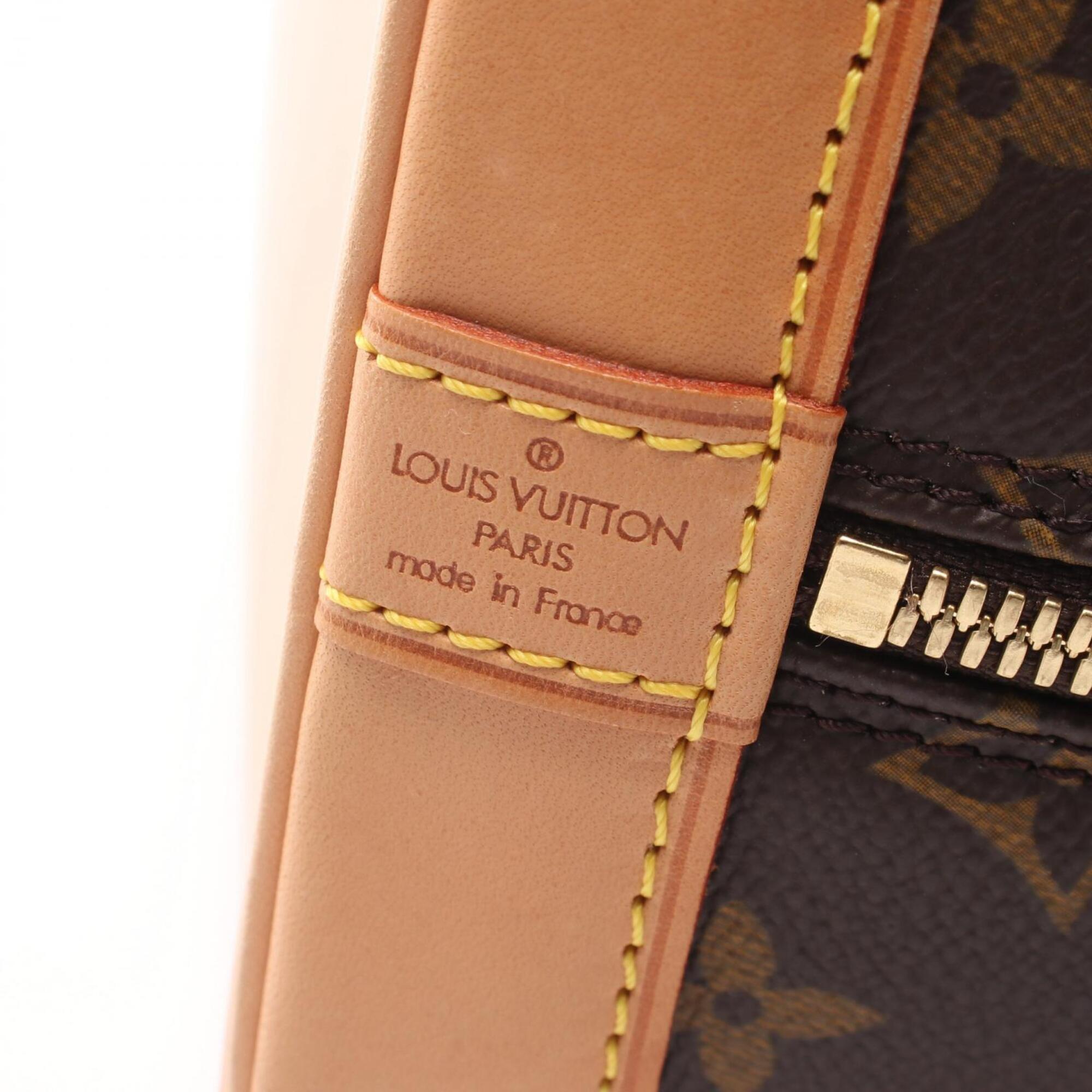 Louis Vuitton Brown Monogram Coated Canvas Leather Handbag (Pre-Owned)