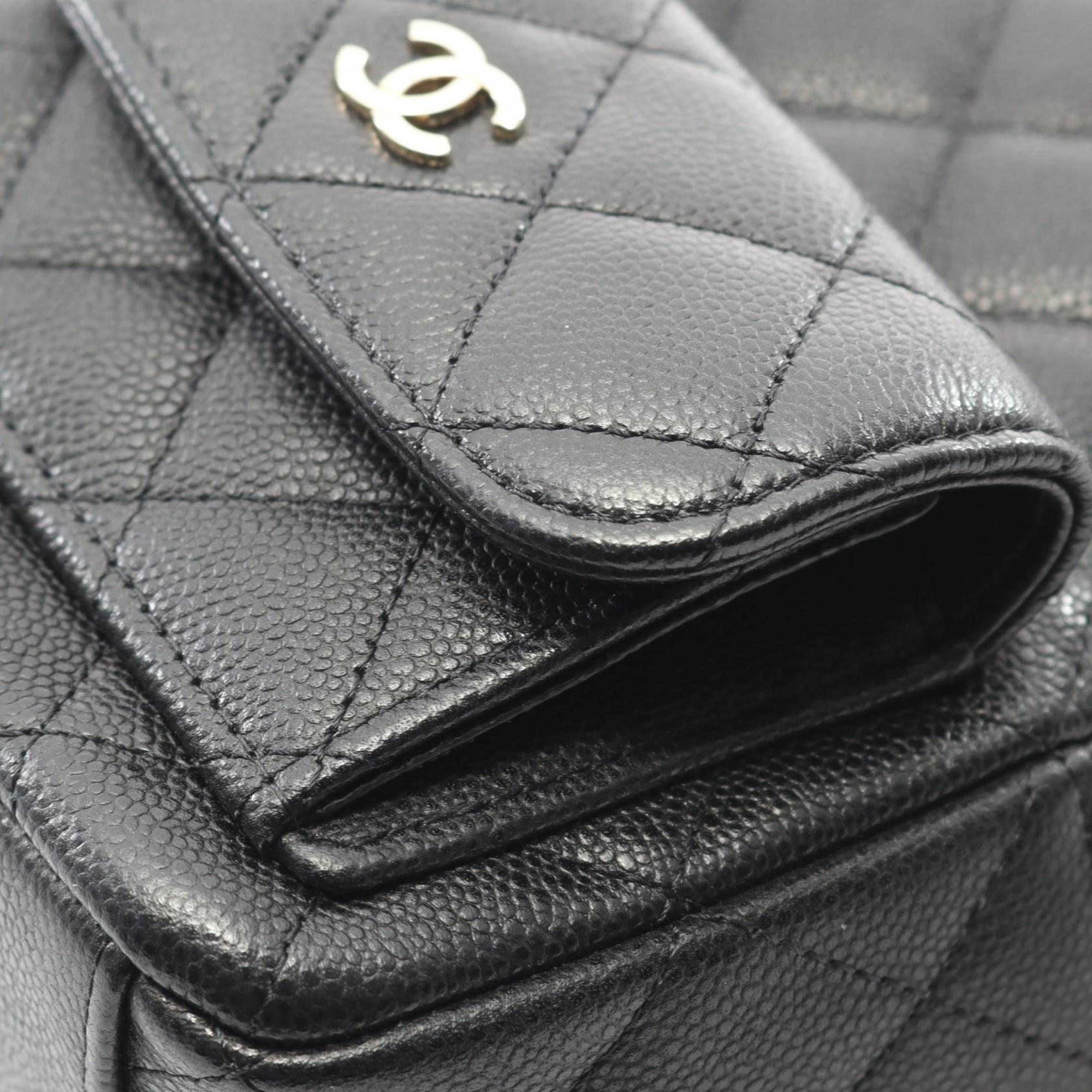 Chanel Black Grained Calfskin Backpack (Pre-Owned)