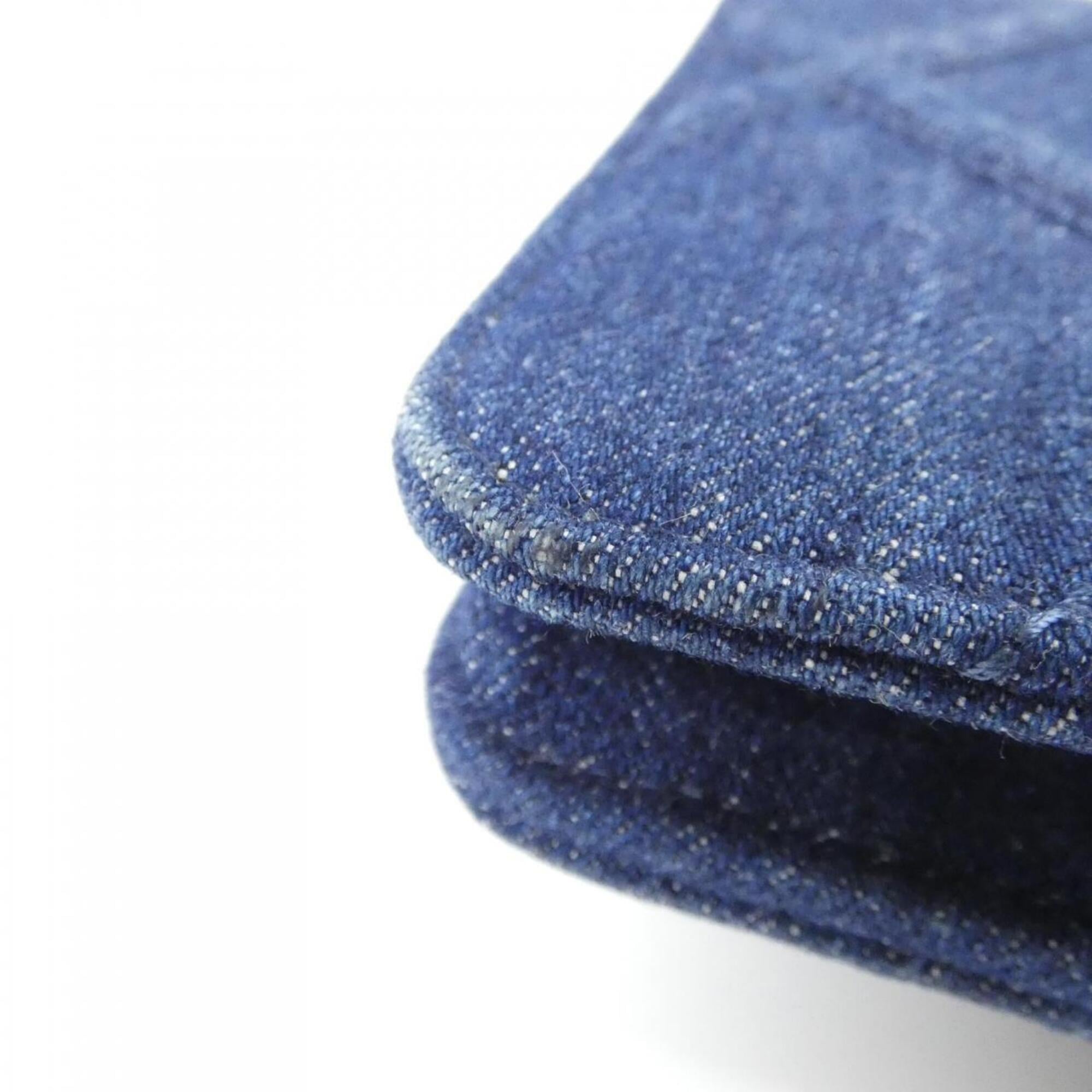 Chanel Blue Denim Chain/Shoulder Wallet (Pre-Owned)