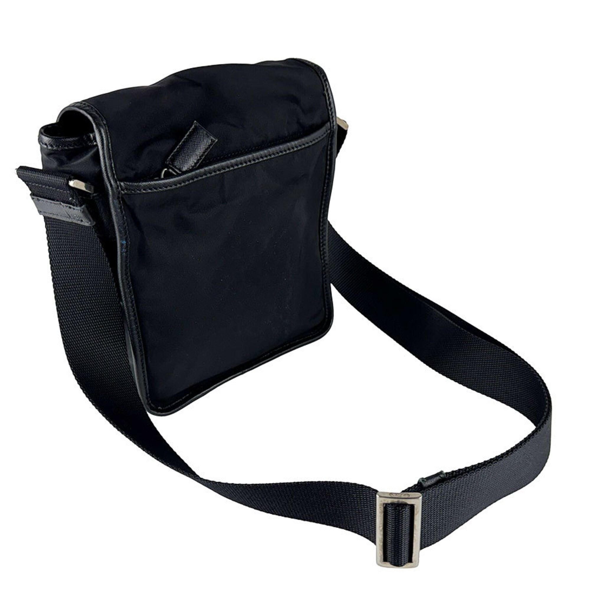 Prada Black Nylon Shoulder Bag (Pre-Owned)