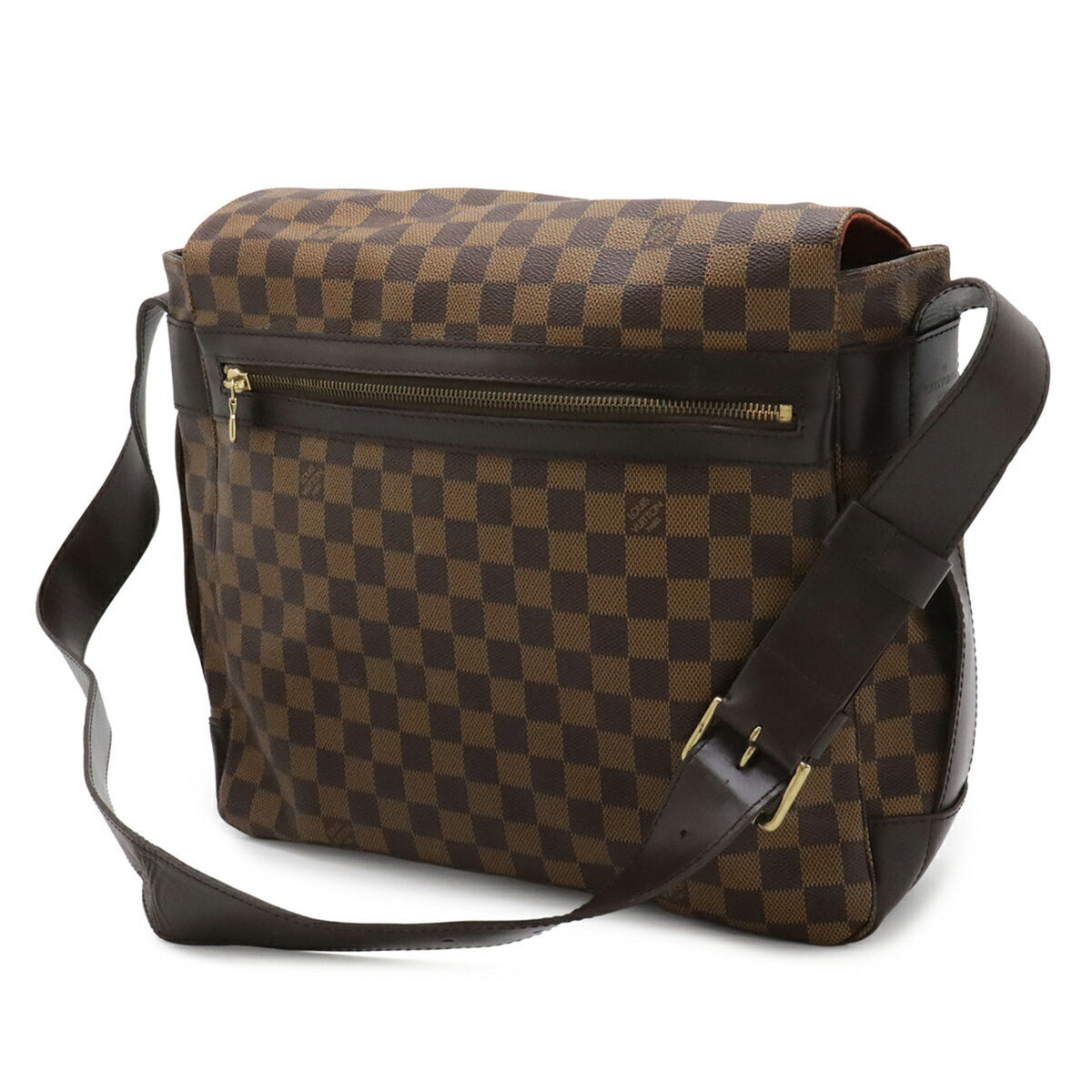 Louis Vuitton Brown Pvc Coated Canvas Messenger Bag Shoulder Bag (Pre-Owned)