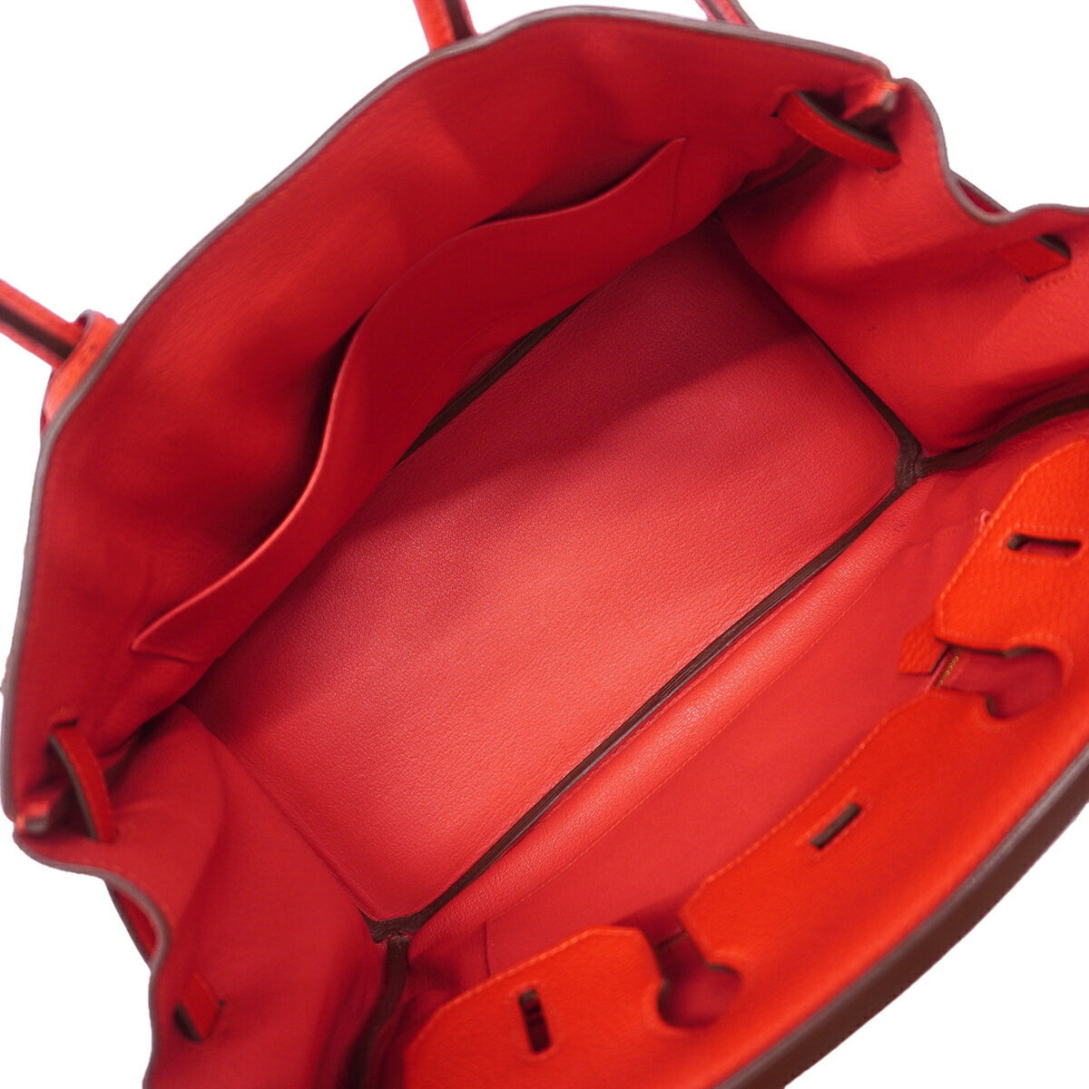 Hermes Red Color Togo Leather Handbag (Pre-Owned)