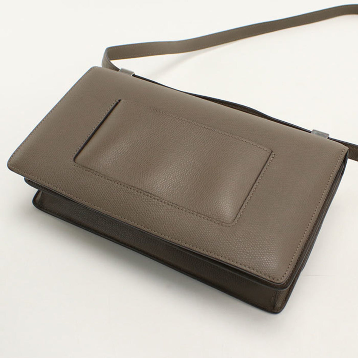 Celine Gray Leather Shoulder Bag (Pre-Owned)
